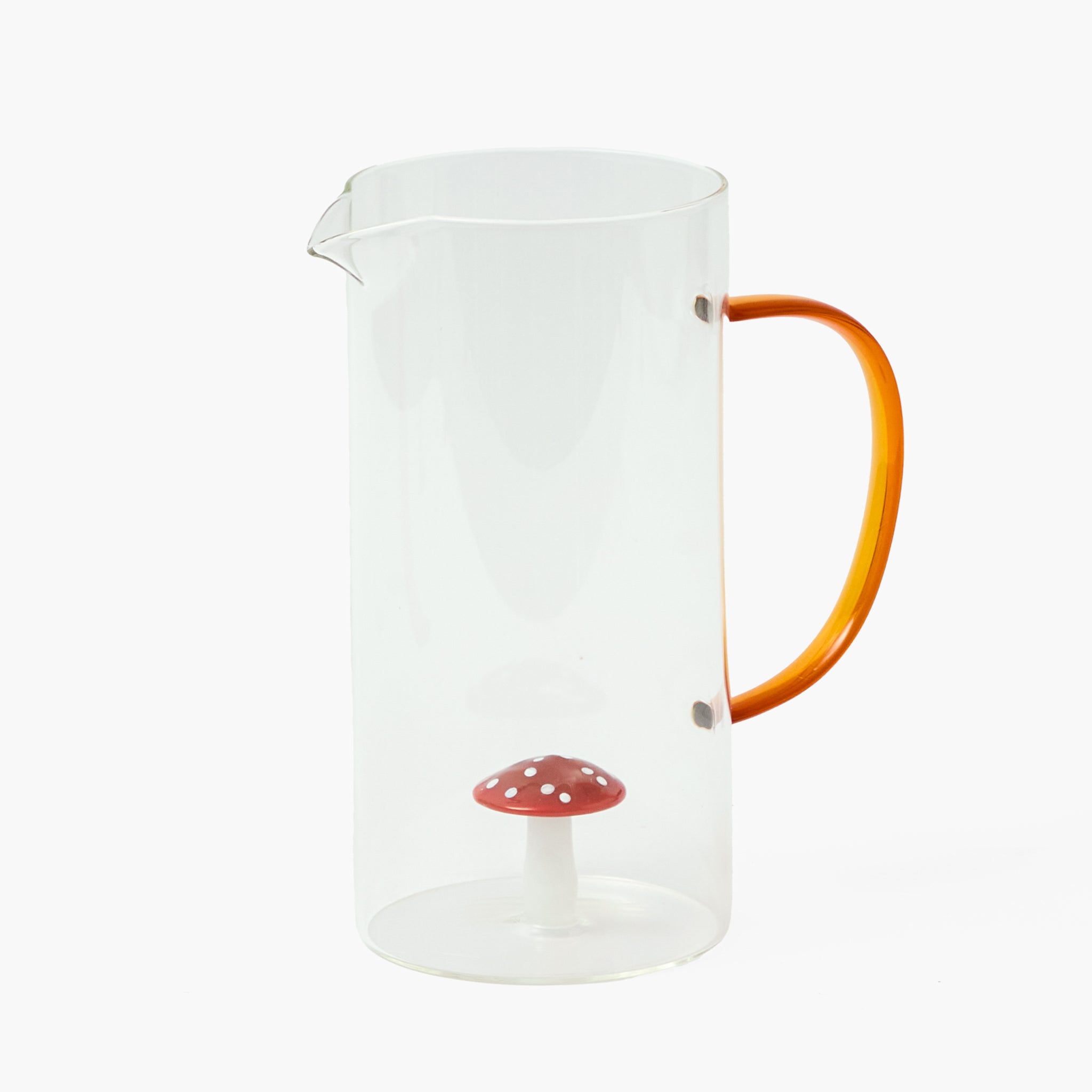 Red Mushroom Jug & Glasses (Set of 4)