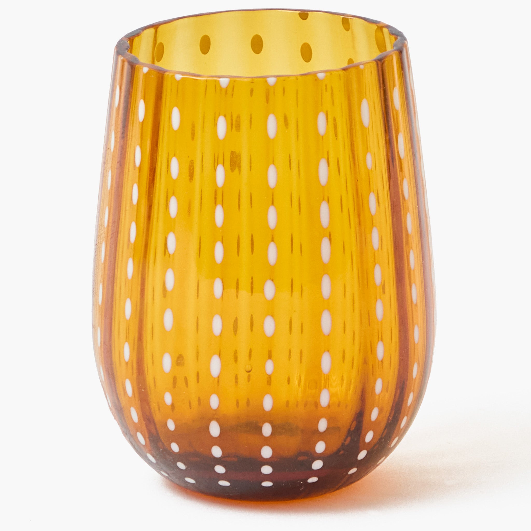 Amber Speckle Glasses (Set of 6)