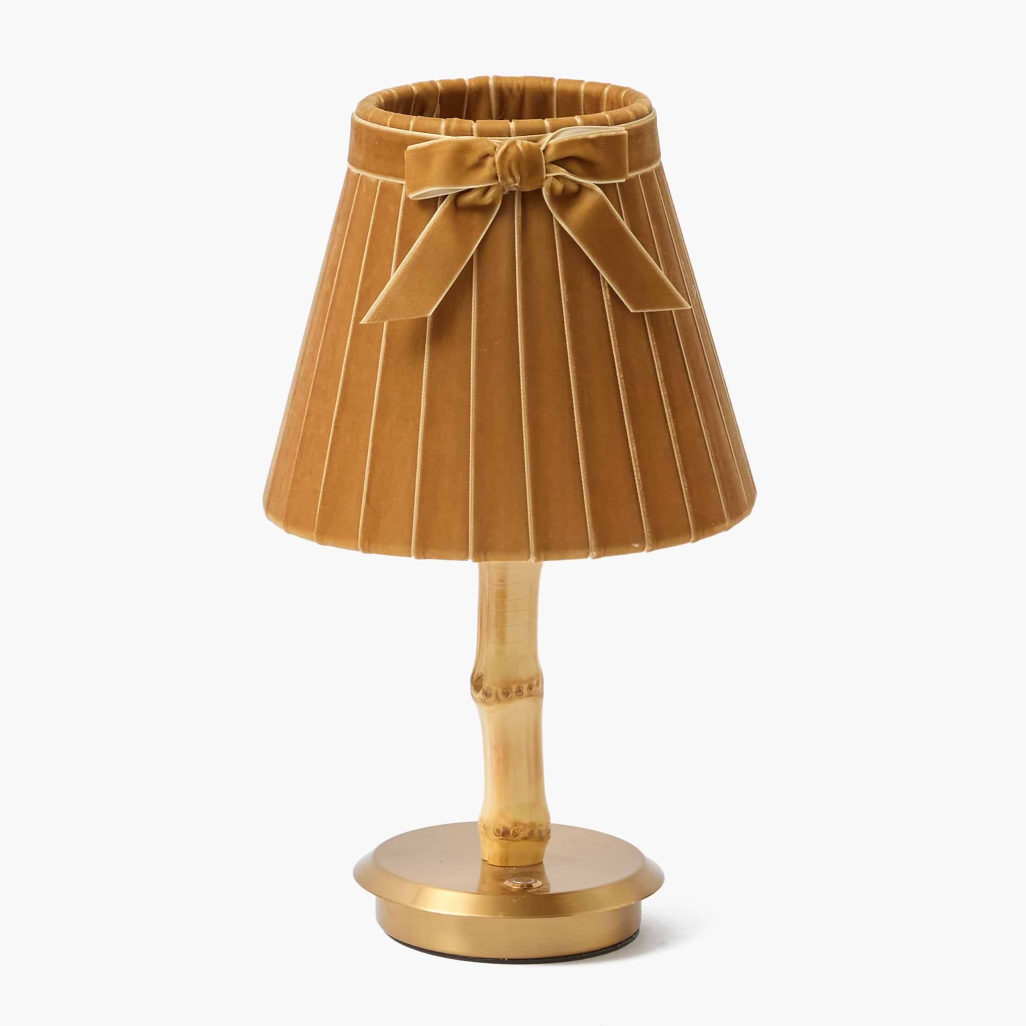 Bamboo Short Rechargeable Lamp