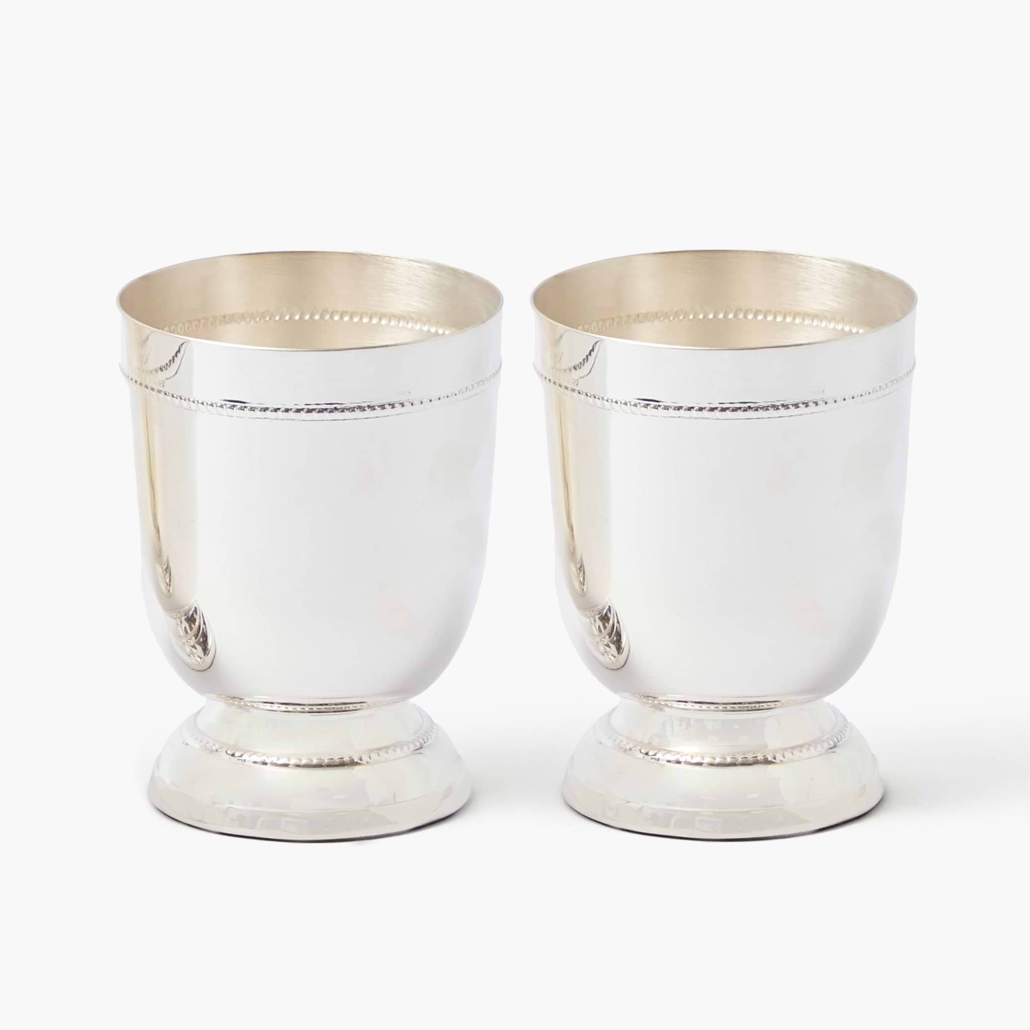 Silver Footed Vase (Pair)