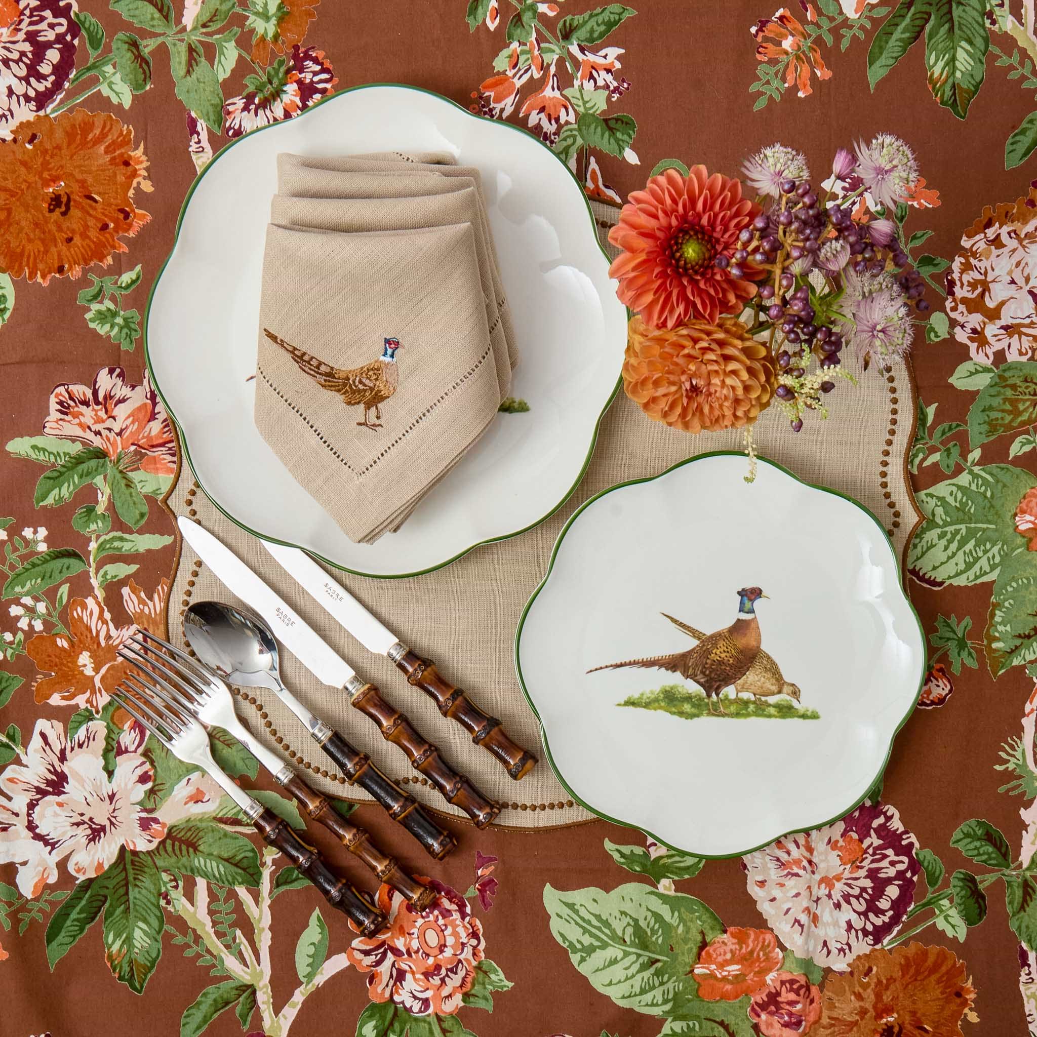 Scalloped Pheasant Starter Plate