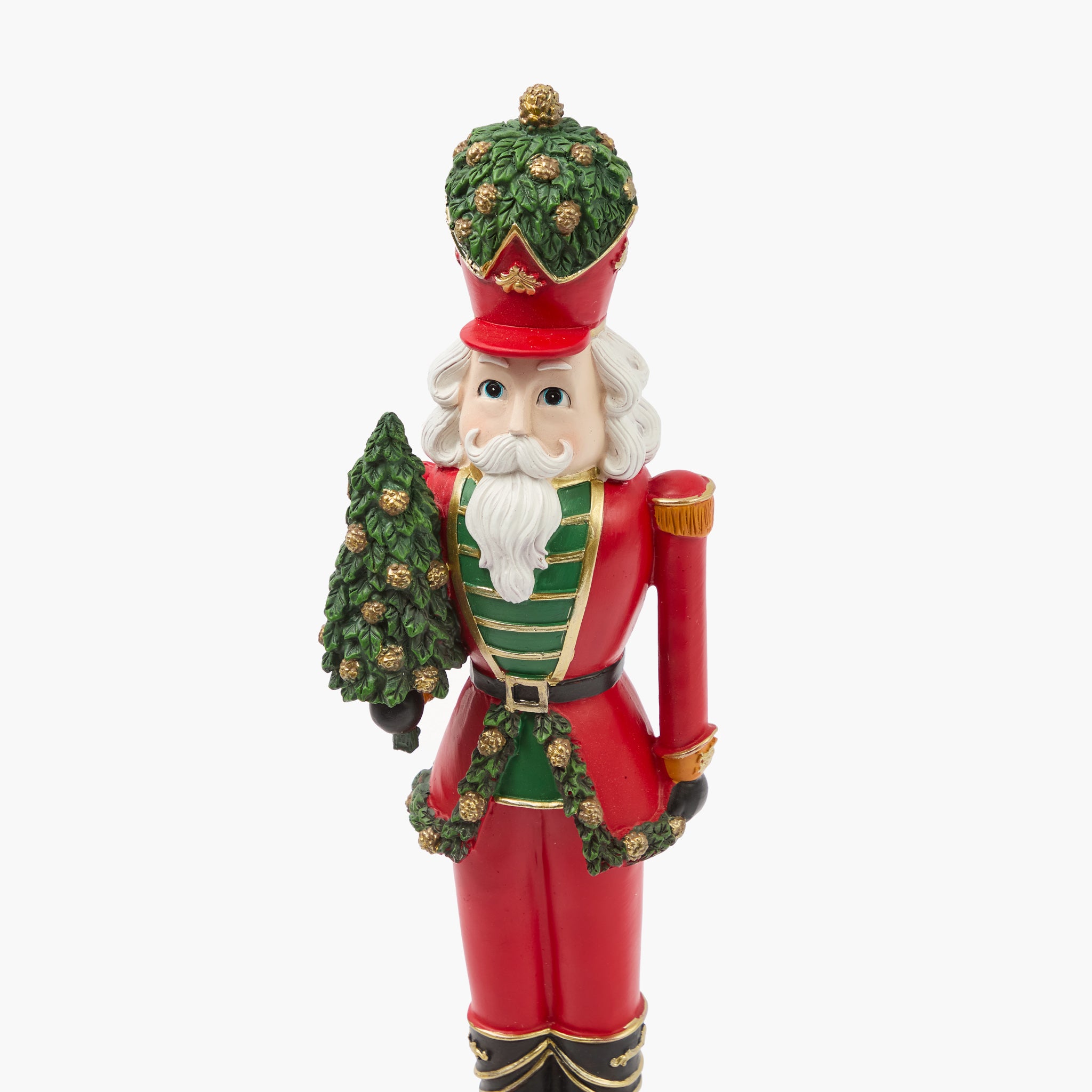 Large Christmas Nutcrackers with Trees (Pair)