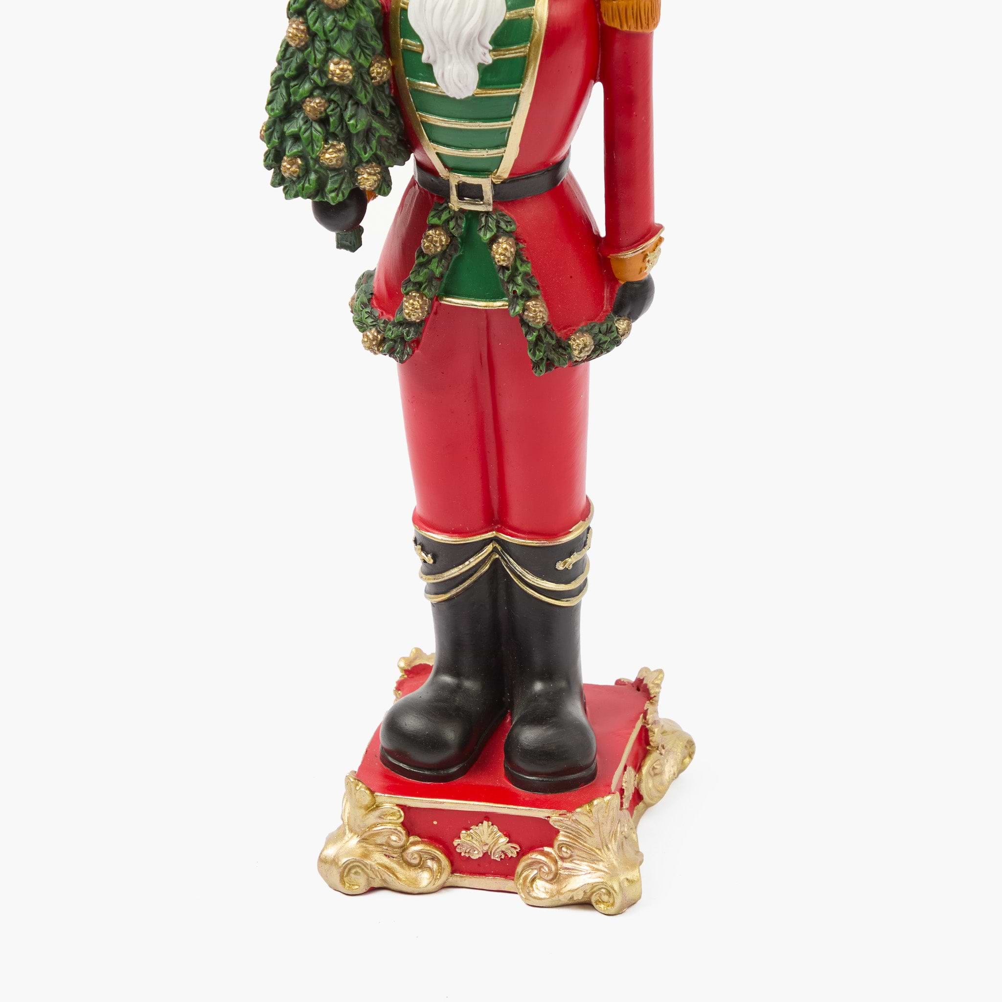 Large Christmas Nutcrackers with Trees (Pair)