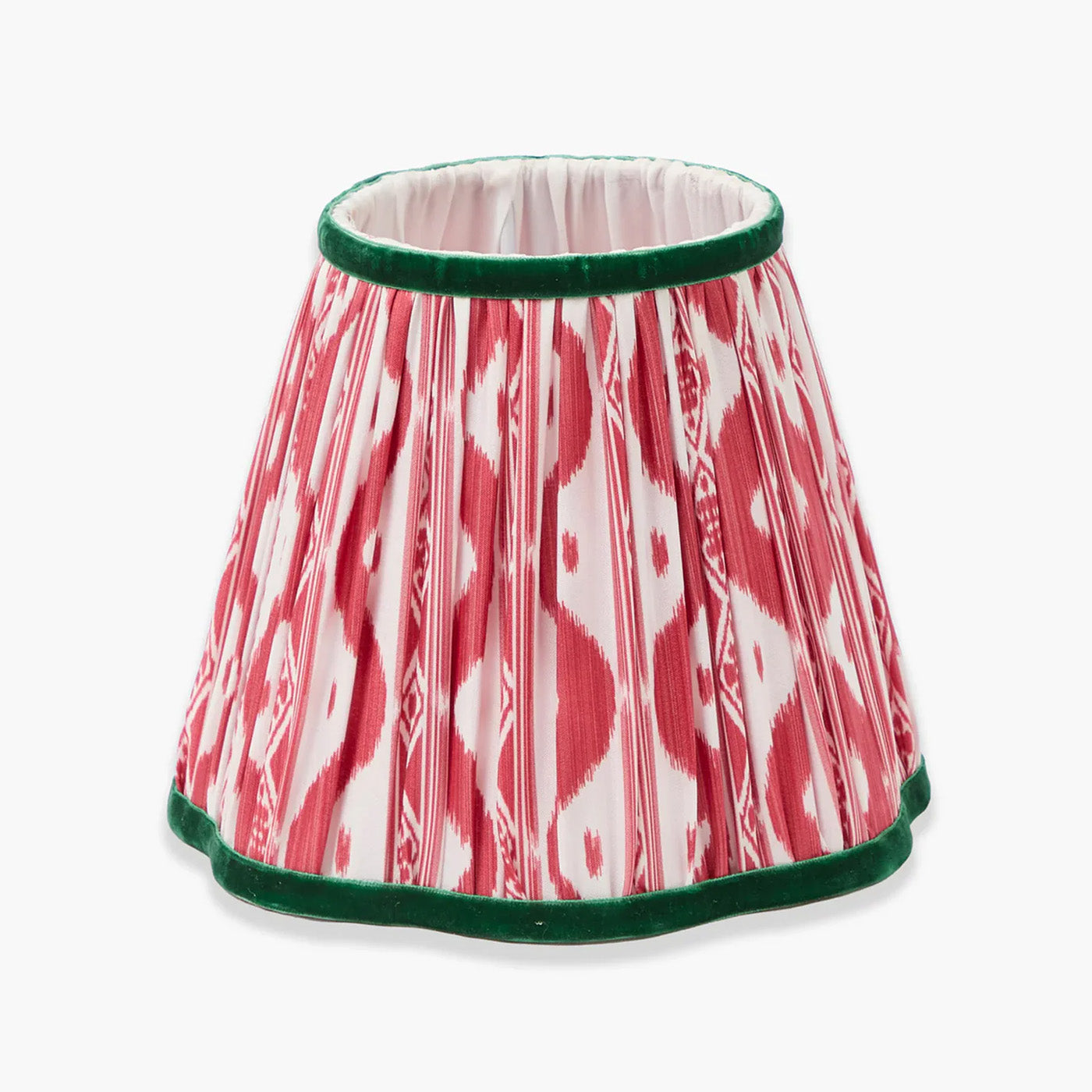 Red & Green Ikat Lampshade (18cm)