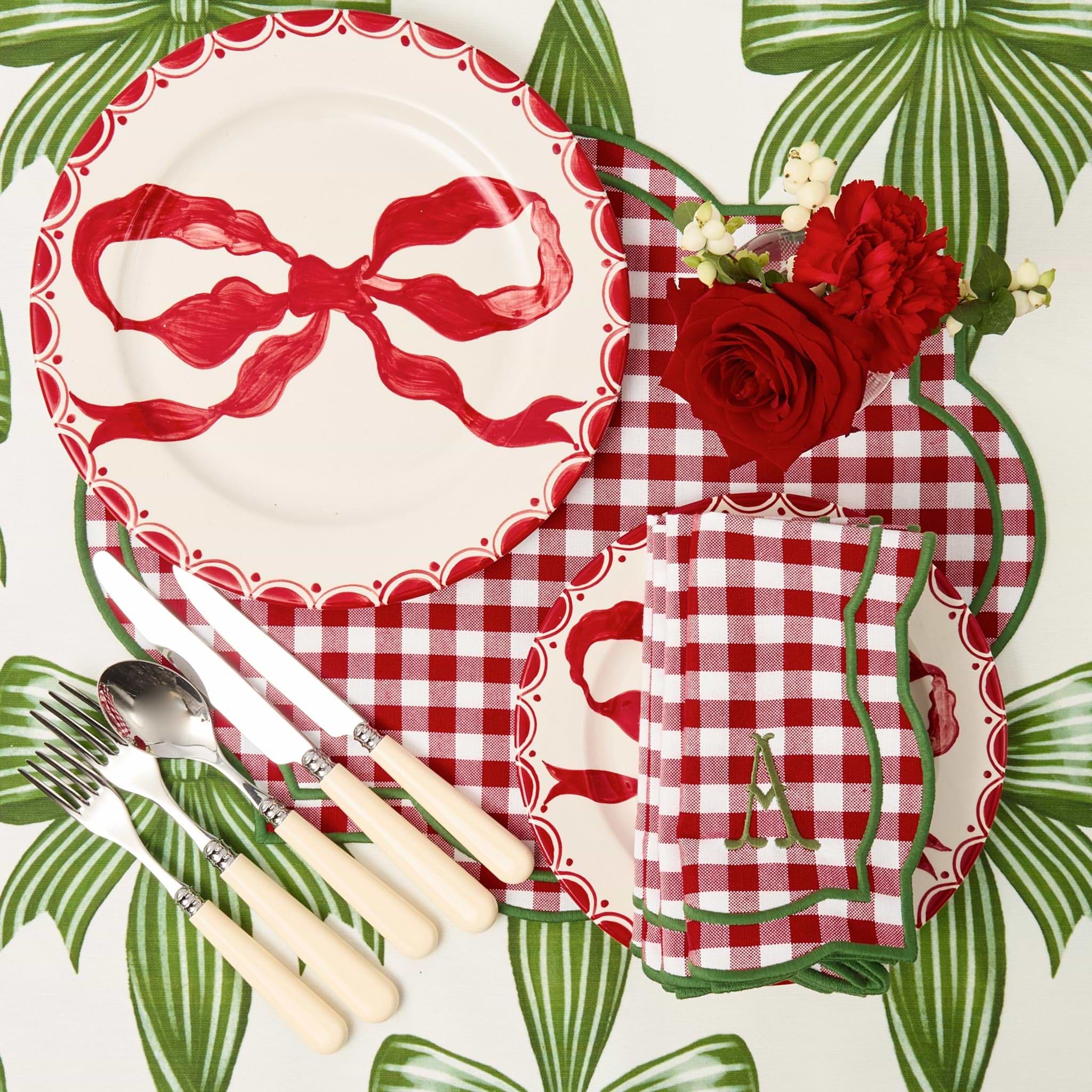 Red & Green Felix Gingham Placemats (Set of 4)