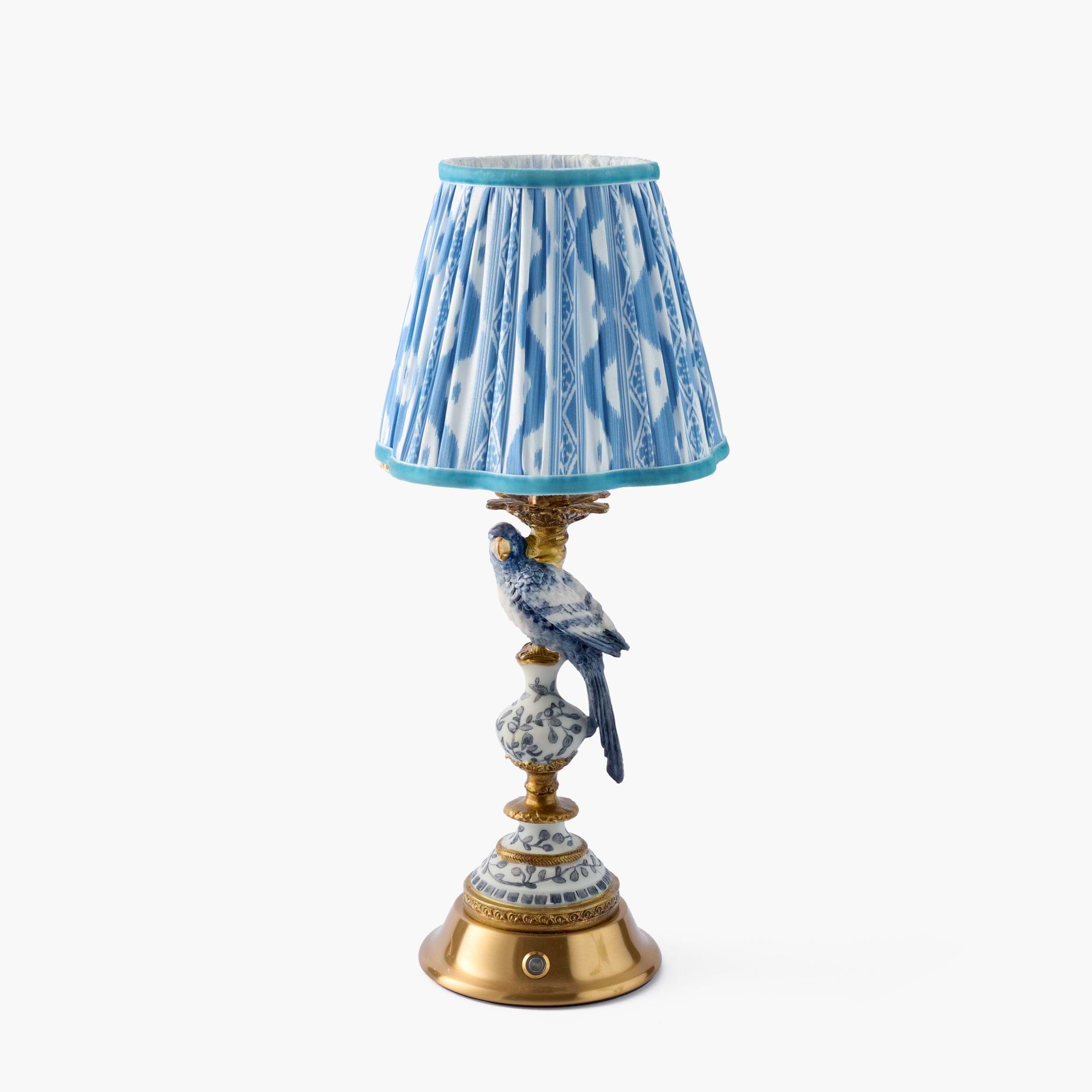 Blue Ikat Lampshade (18cm)