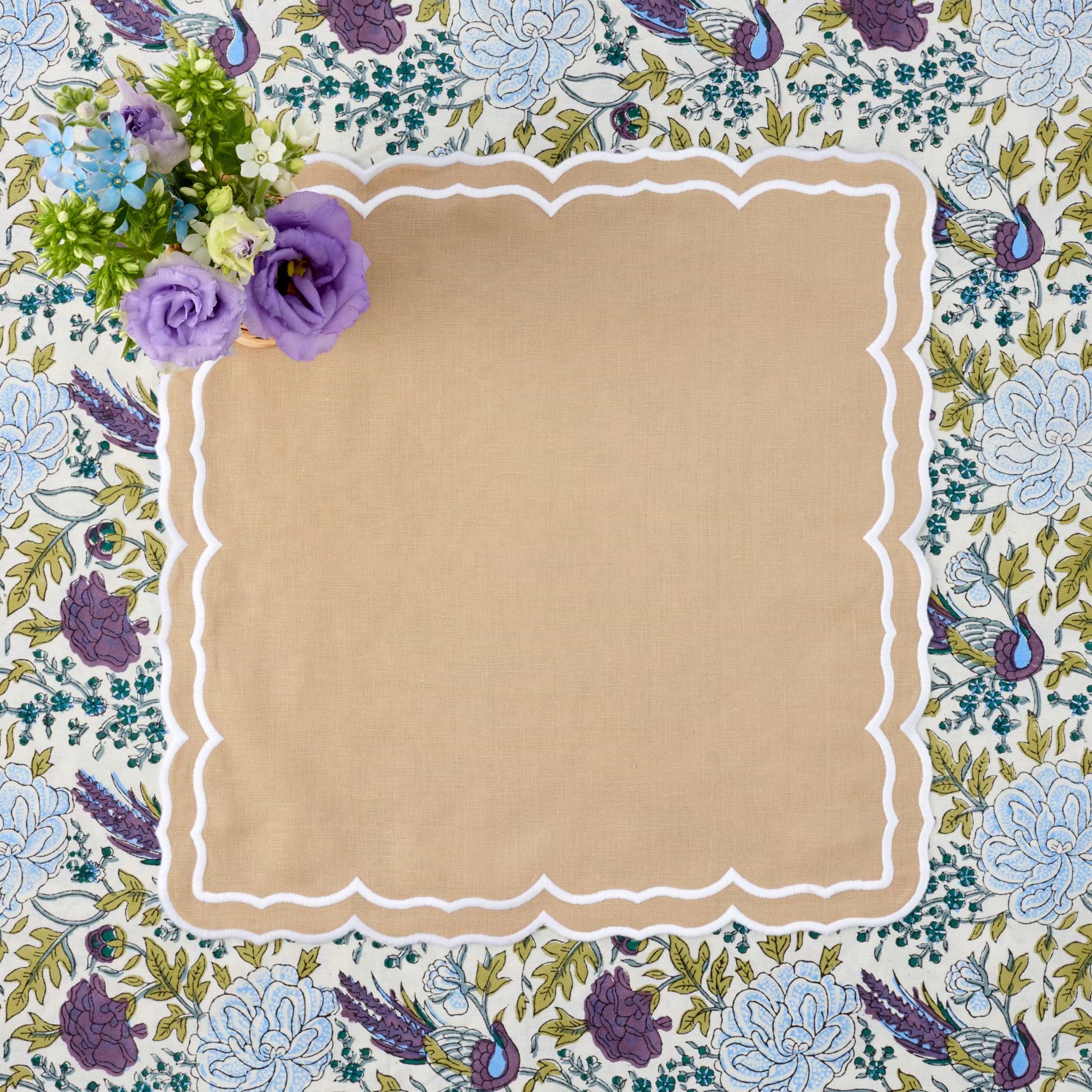 Sand Fleur Napkins (Set of 4)