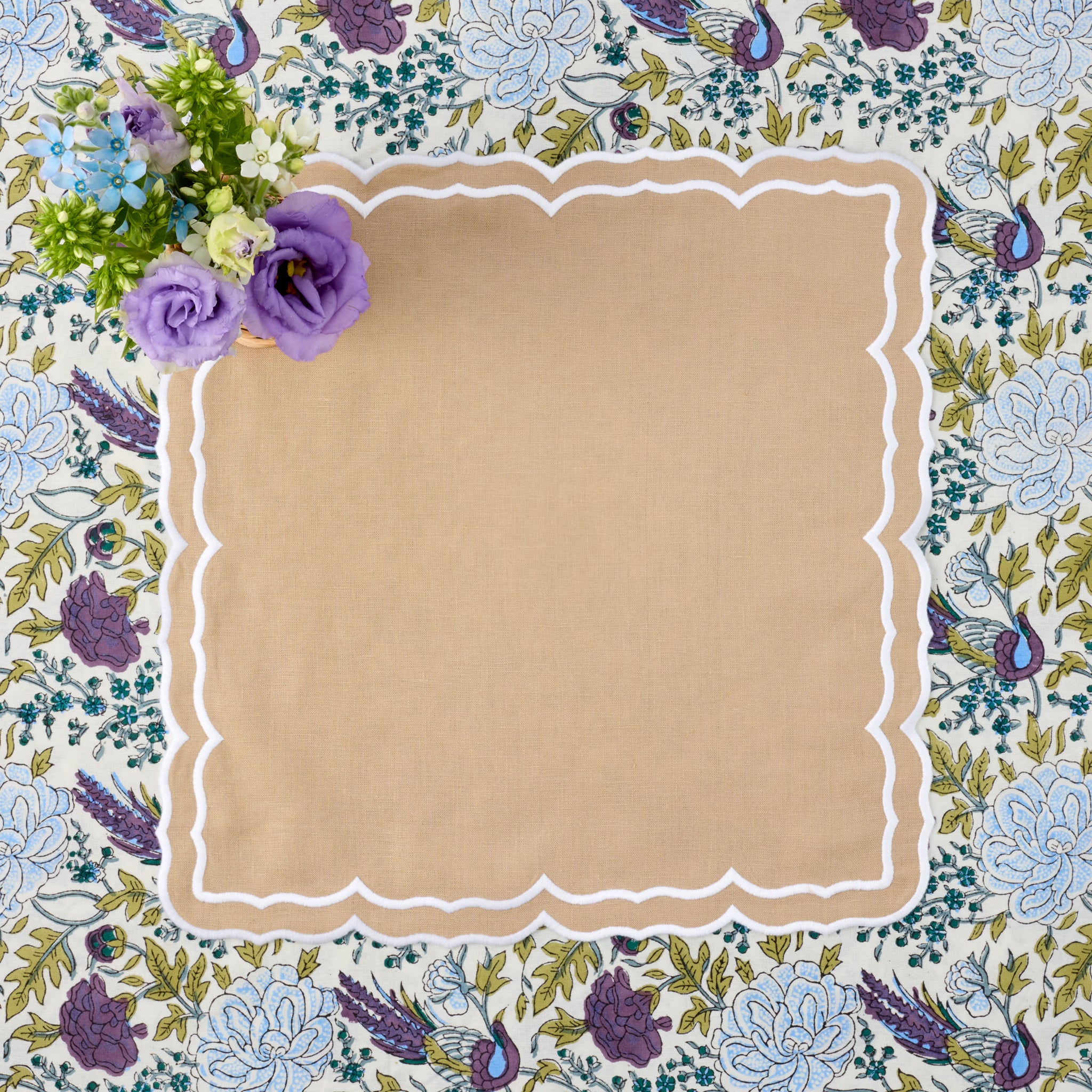 Sand Fleur Napkins (Set of 4)