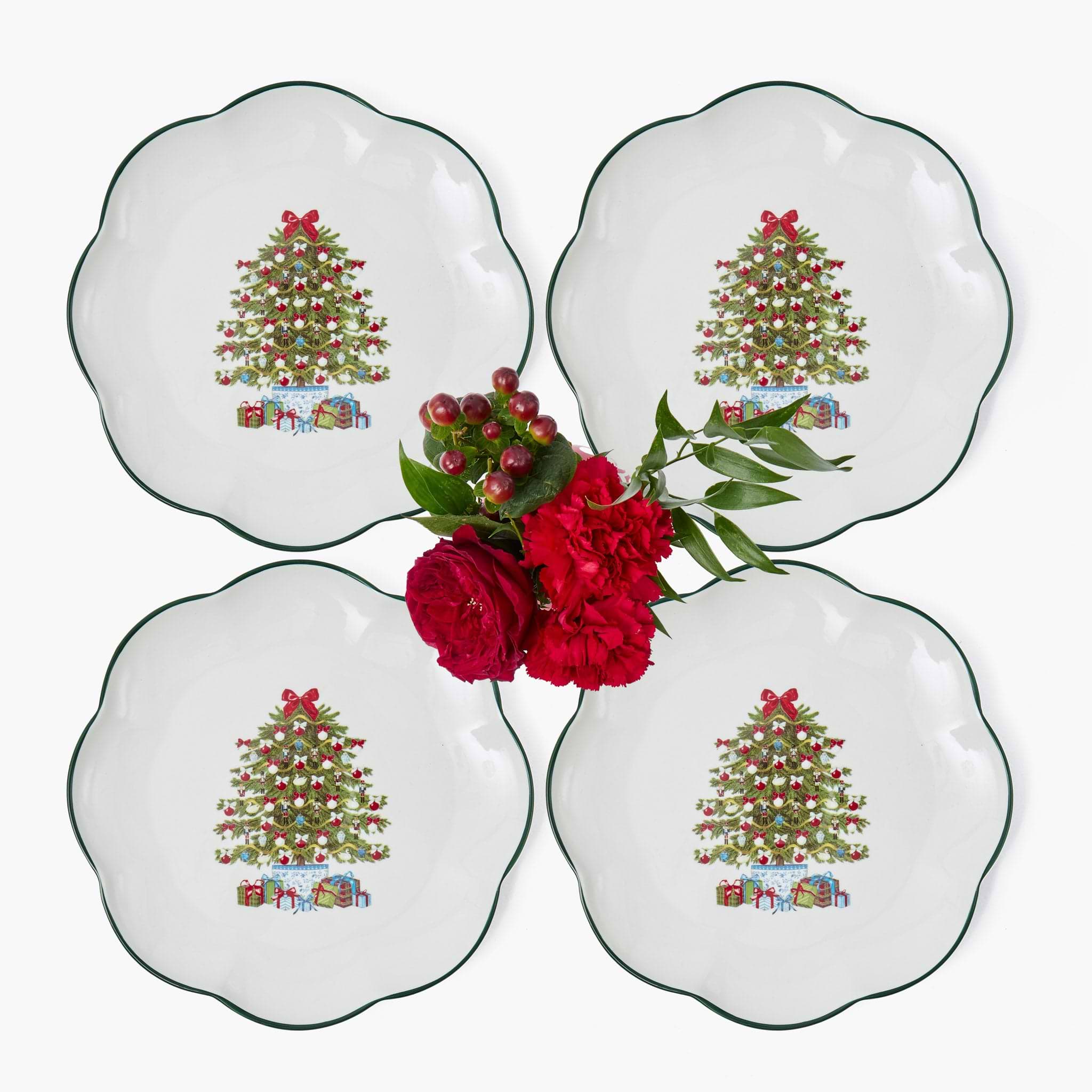 Mrs. Alice Christmas Tree Starter Plate (Set of 4)