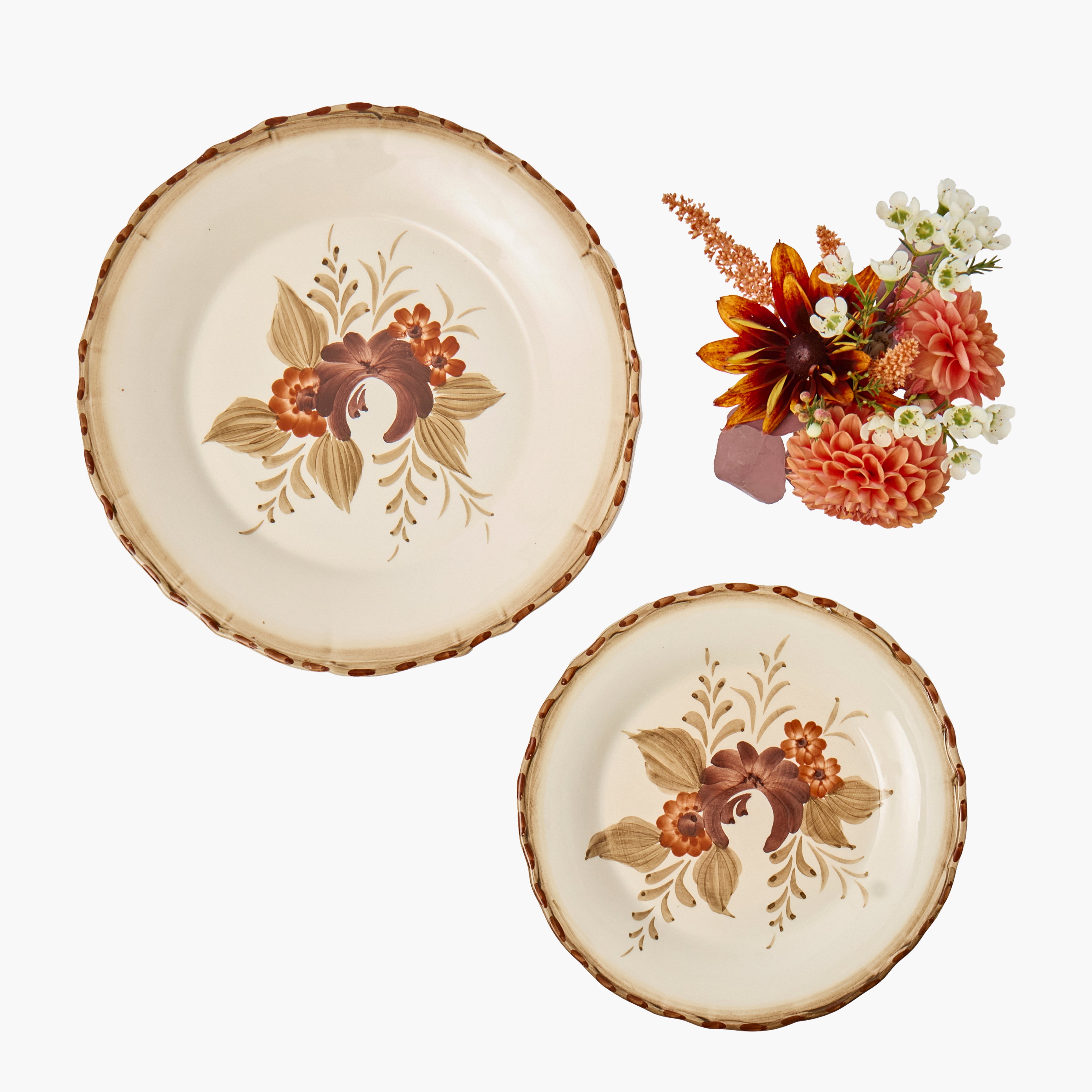 Mustard & Chocolate Garland Starter Plate