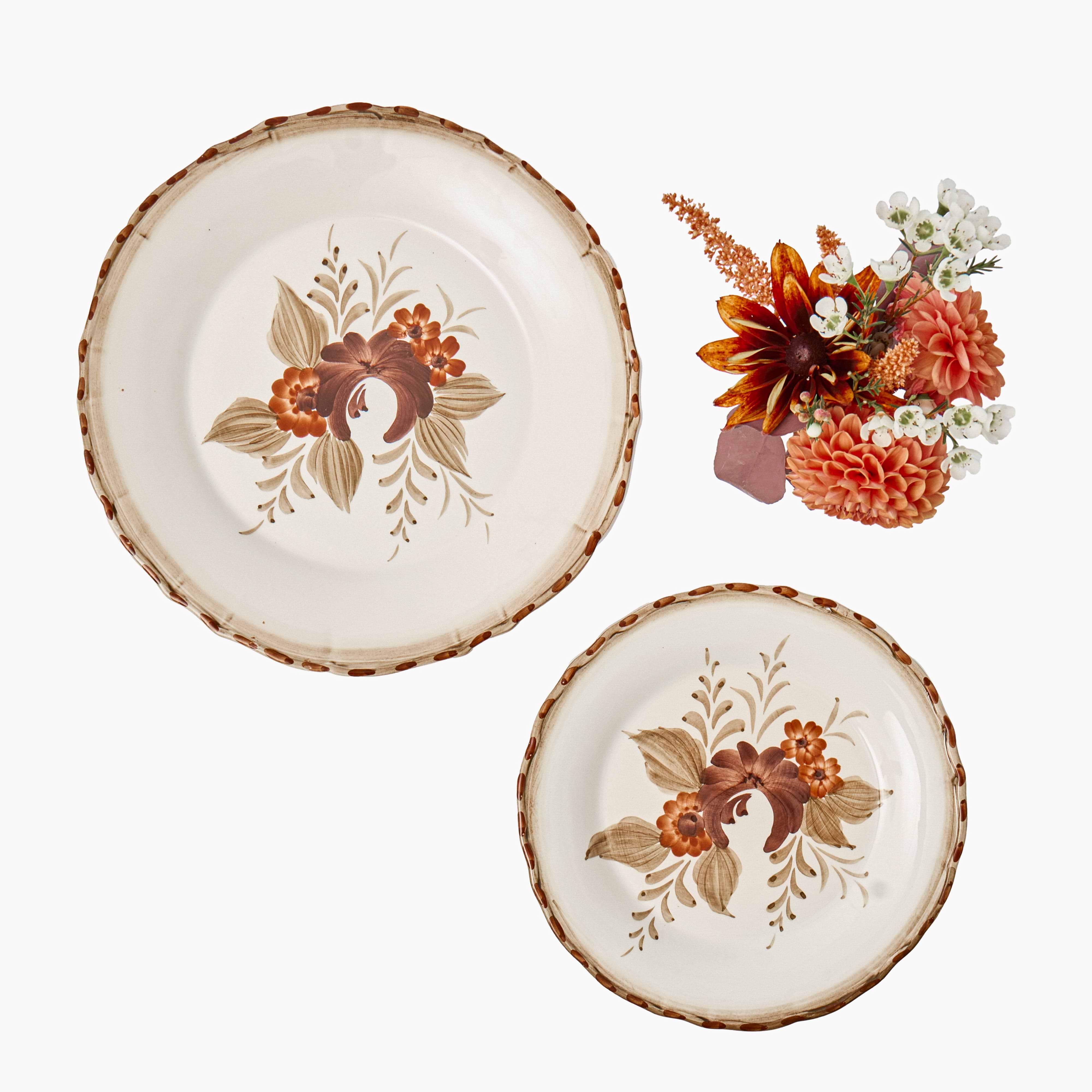Mustard & Chocolate Garland Starter Plate
