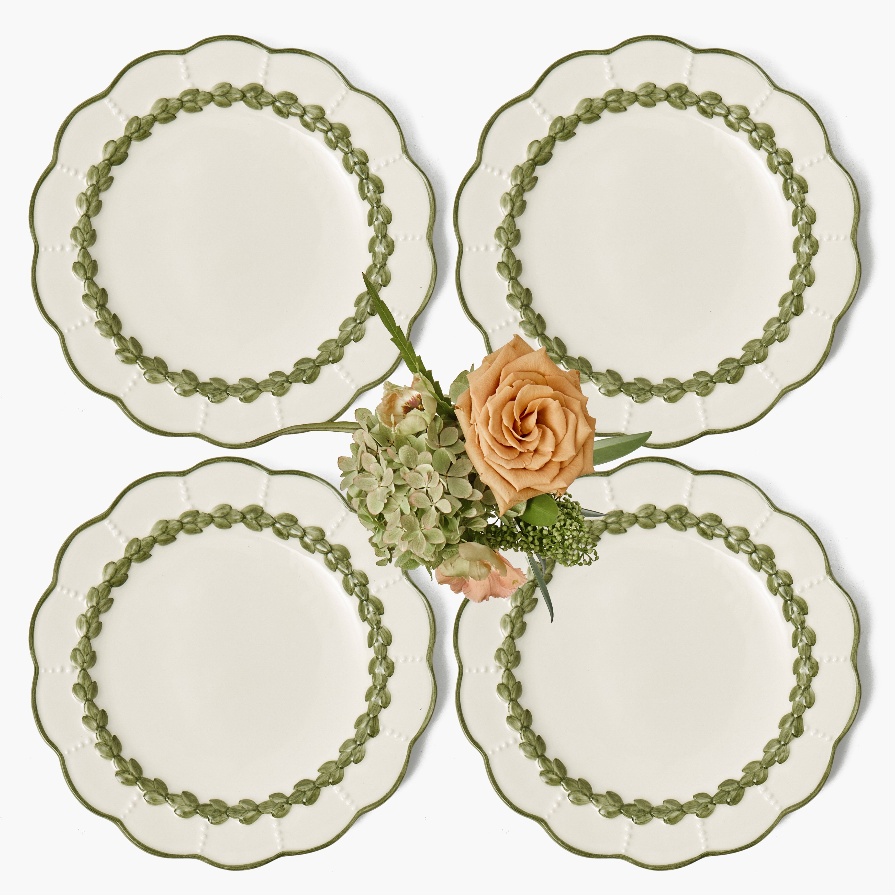 Olive Laurel Dinner Plates (Set of 4)