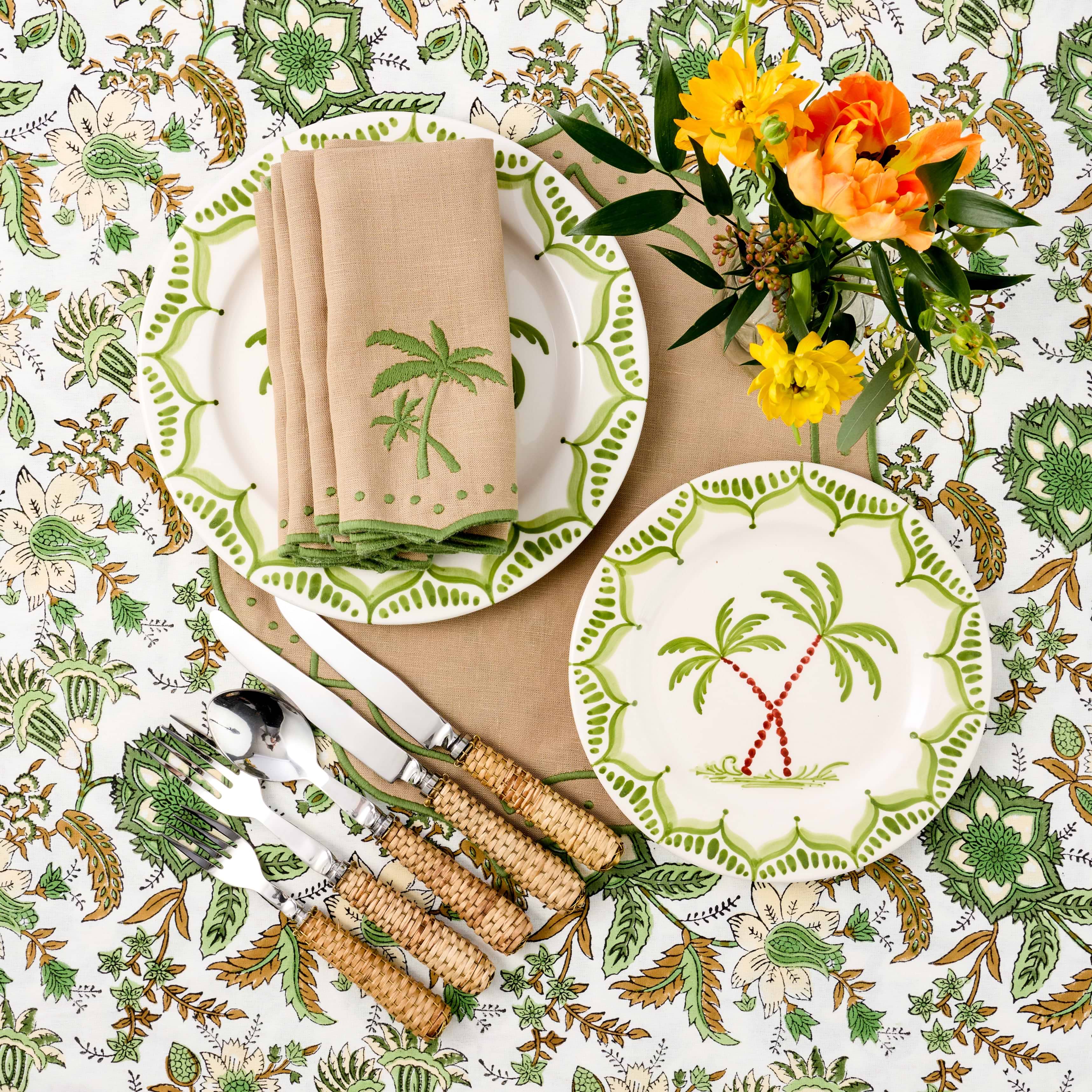 Sand & Green Celestria Placemats (Set of 4)