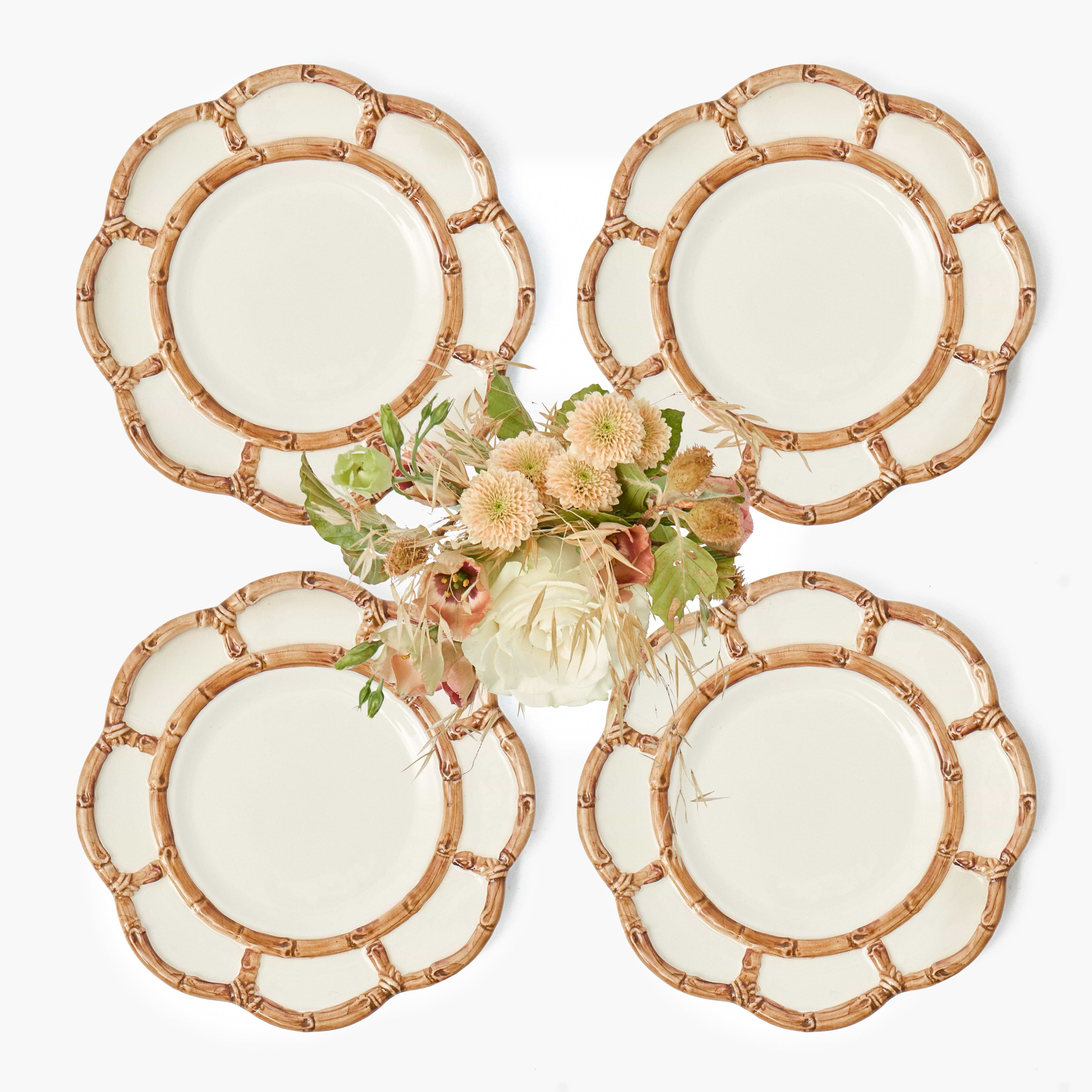 Petal Bamboo Starter Plate (Set of 4)