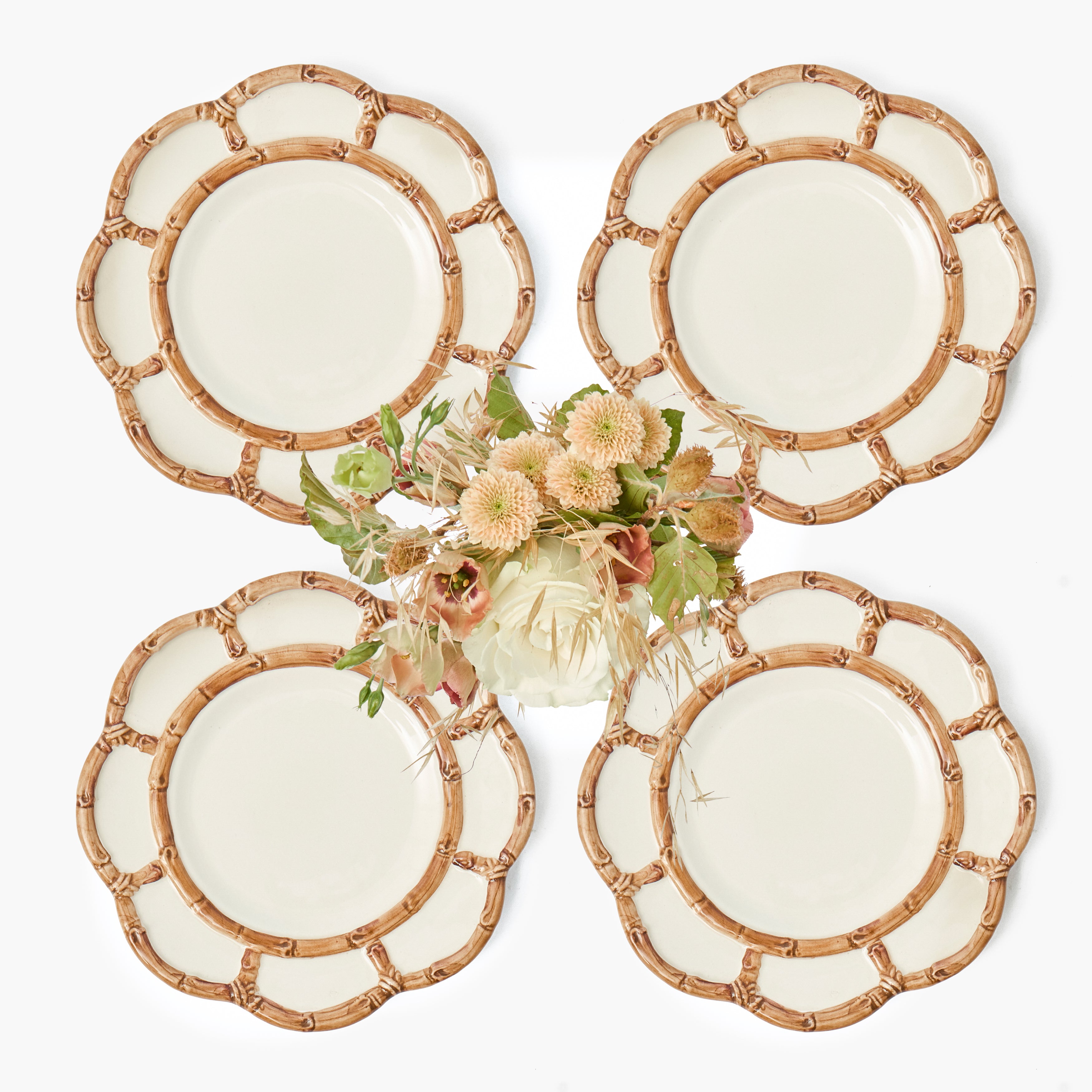 Petal Bamboo Starter Plate (Set of 4)