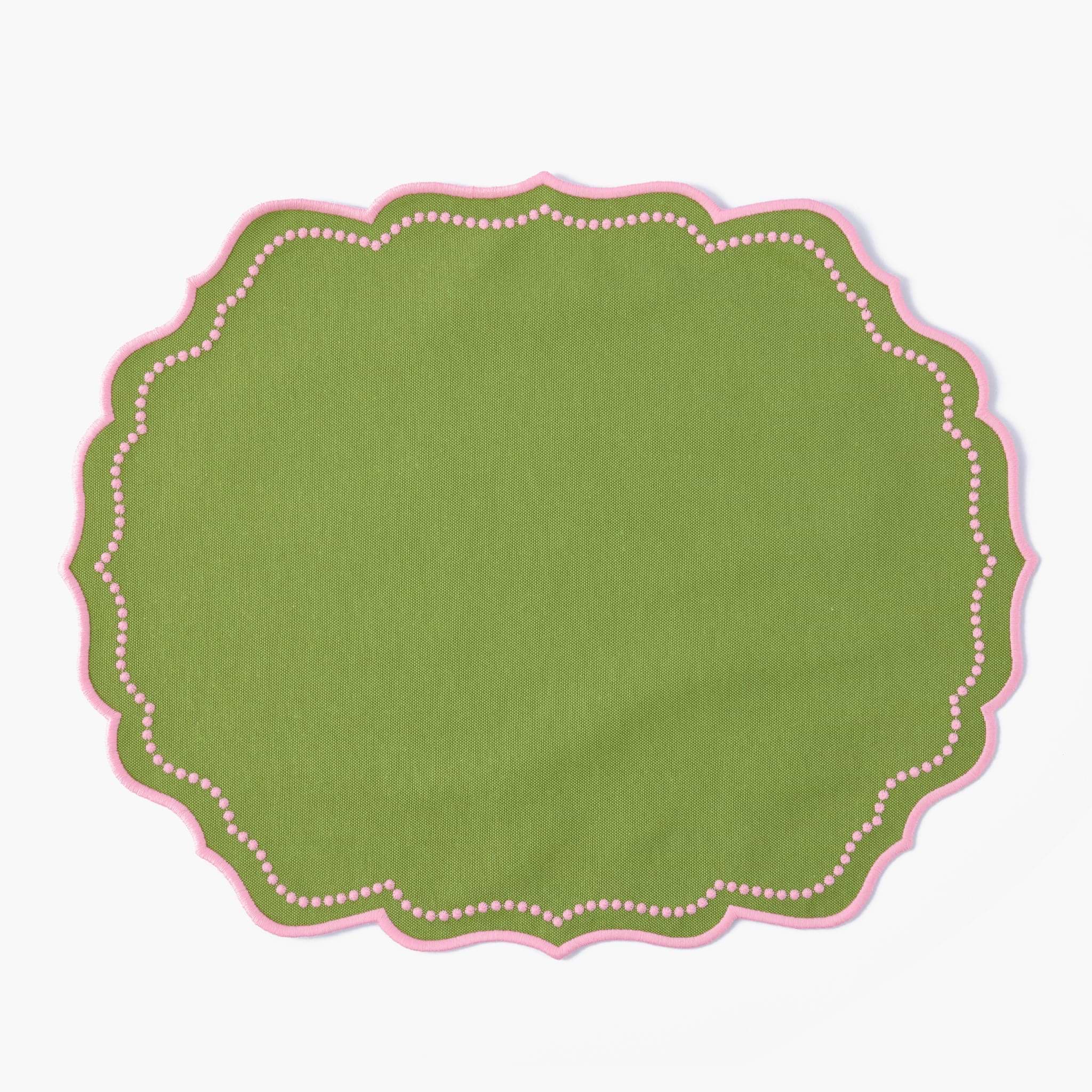 Green & Pink Gisele Placemats (Set of 4)