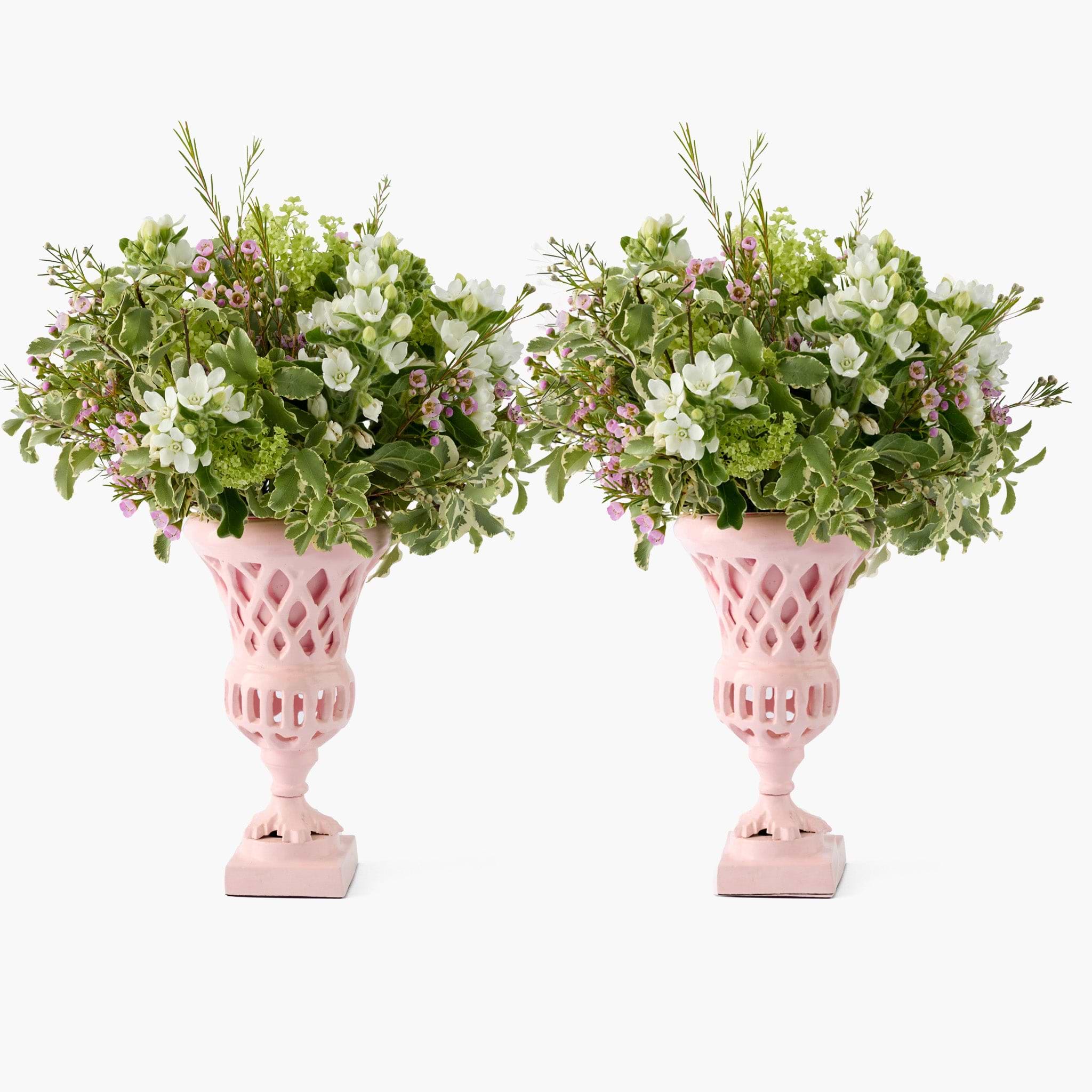 Pink Mini Adelaide Urn (Pair)