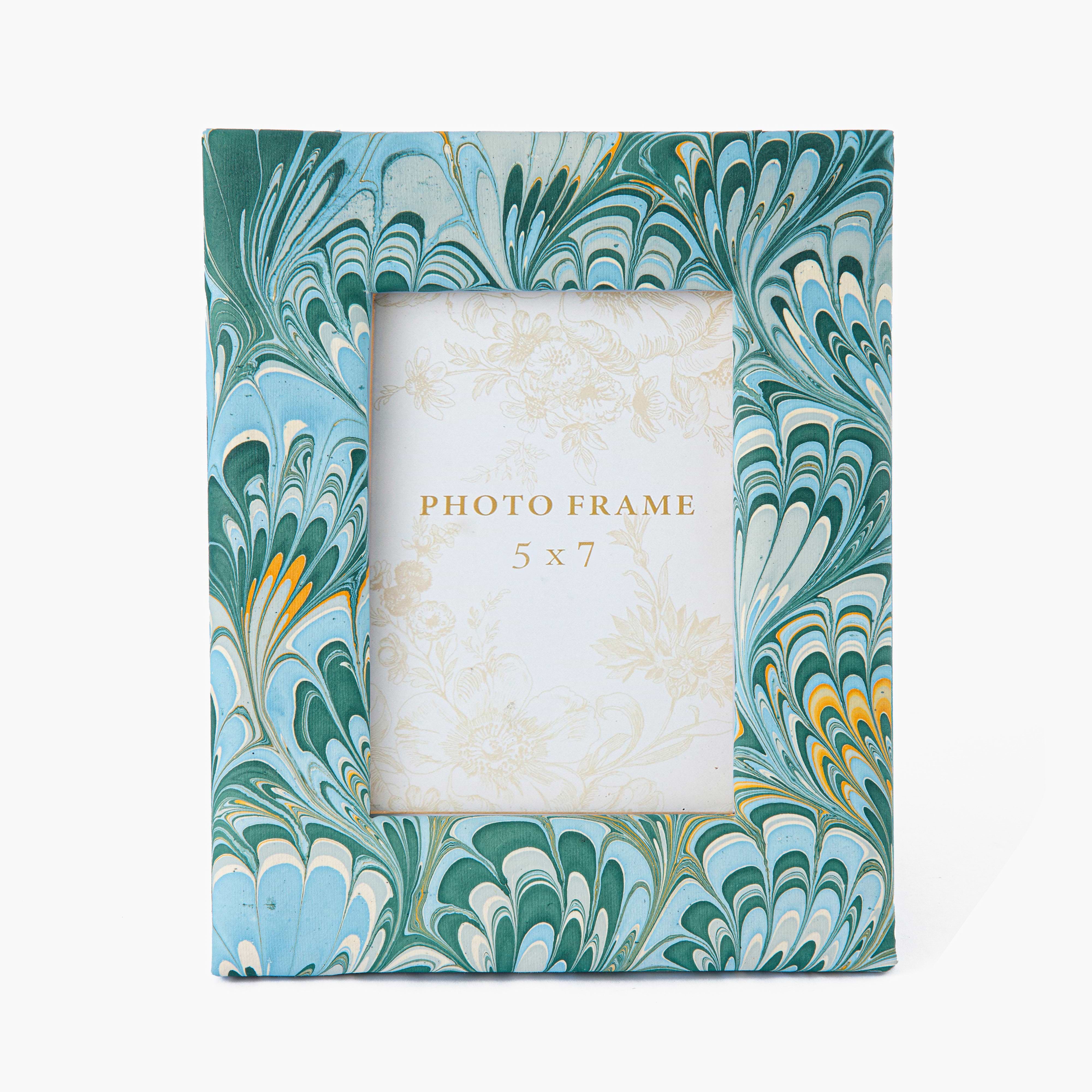 Teal Marble Photo Frame - 5" x 7"