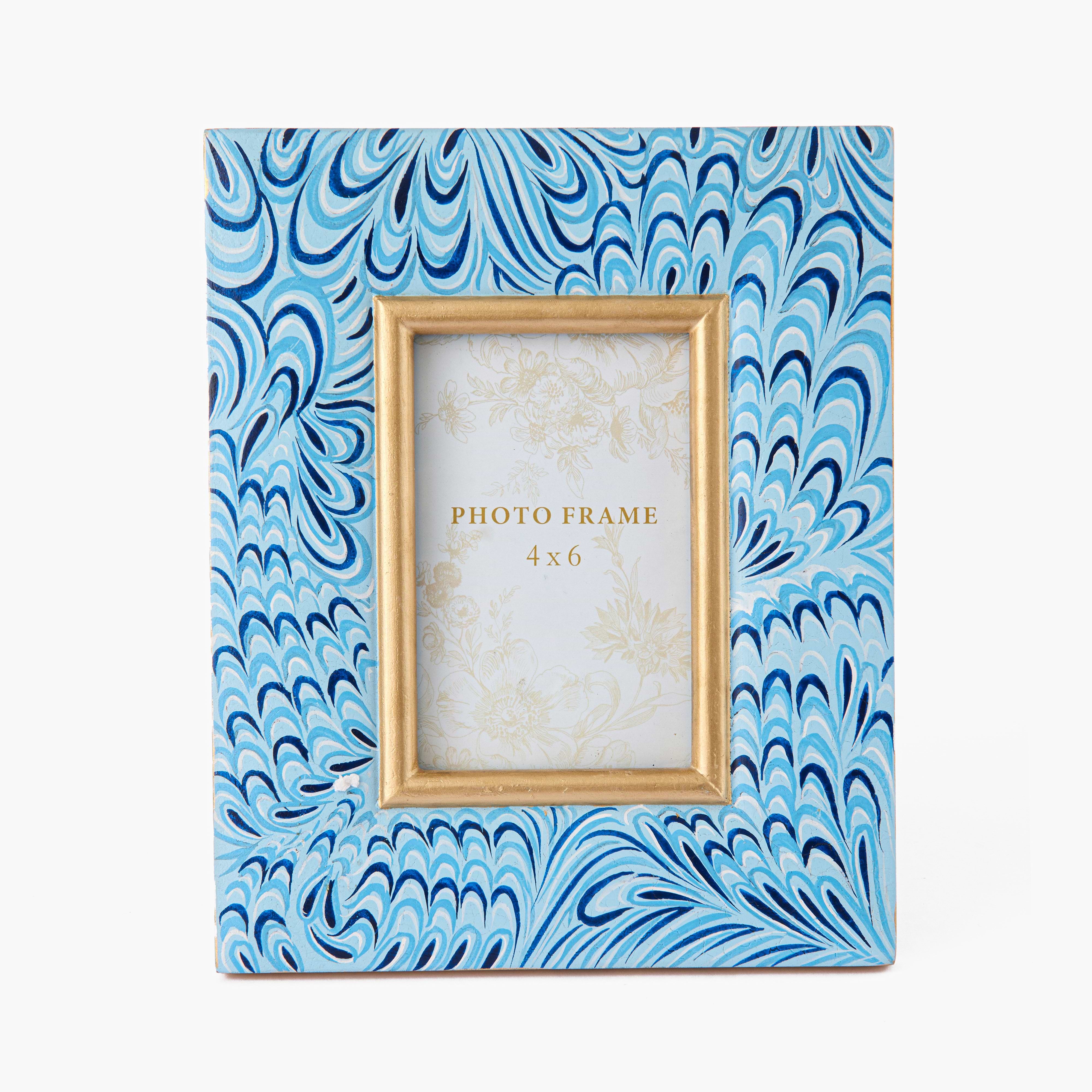 Blue Marble Photo Frame - 4" x 6"