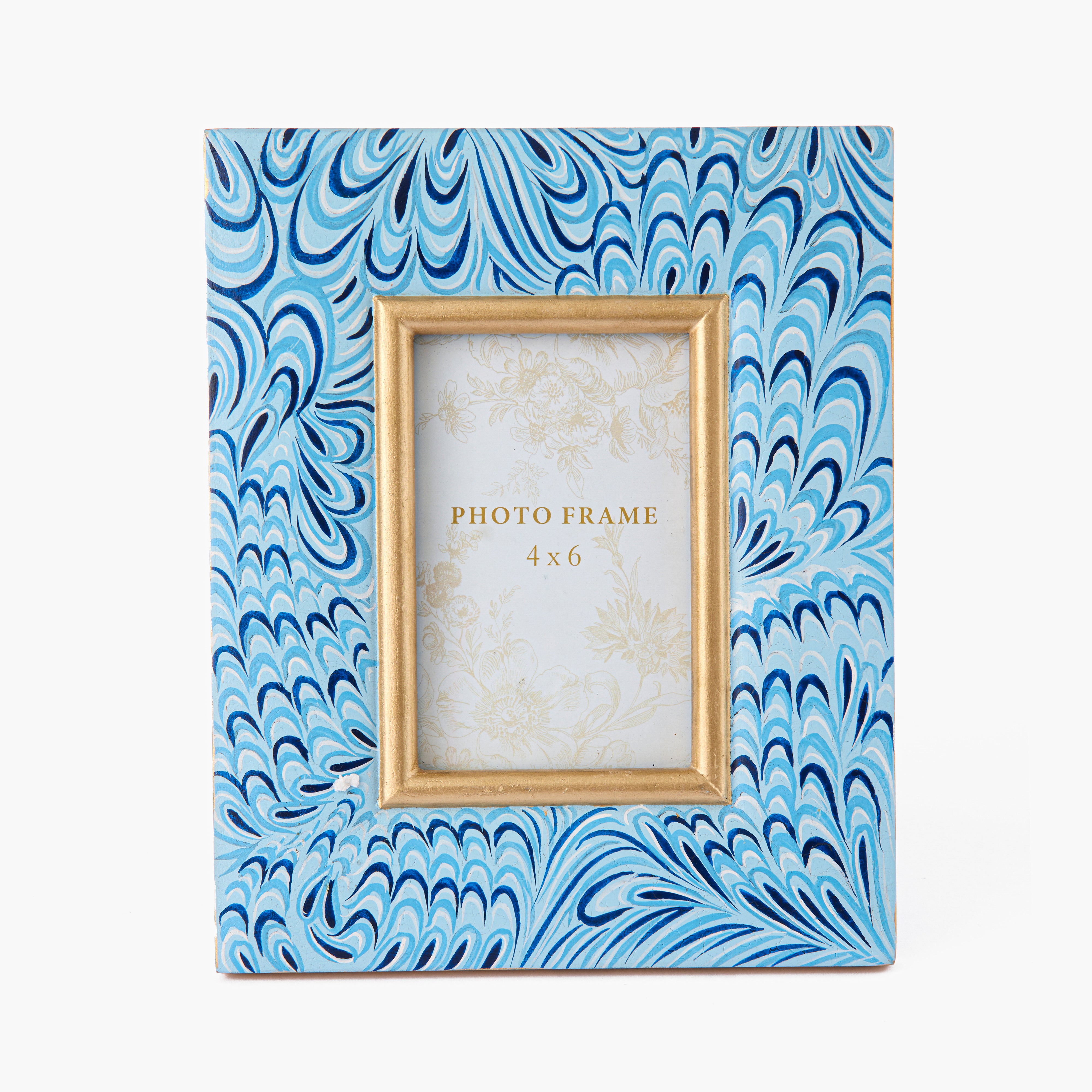 Blue Marble Photo Frame - 4" x 6"