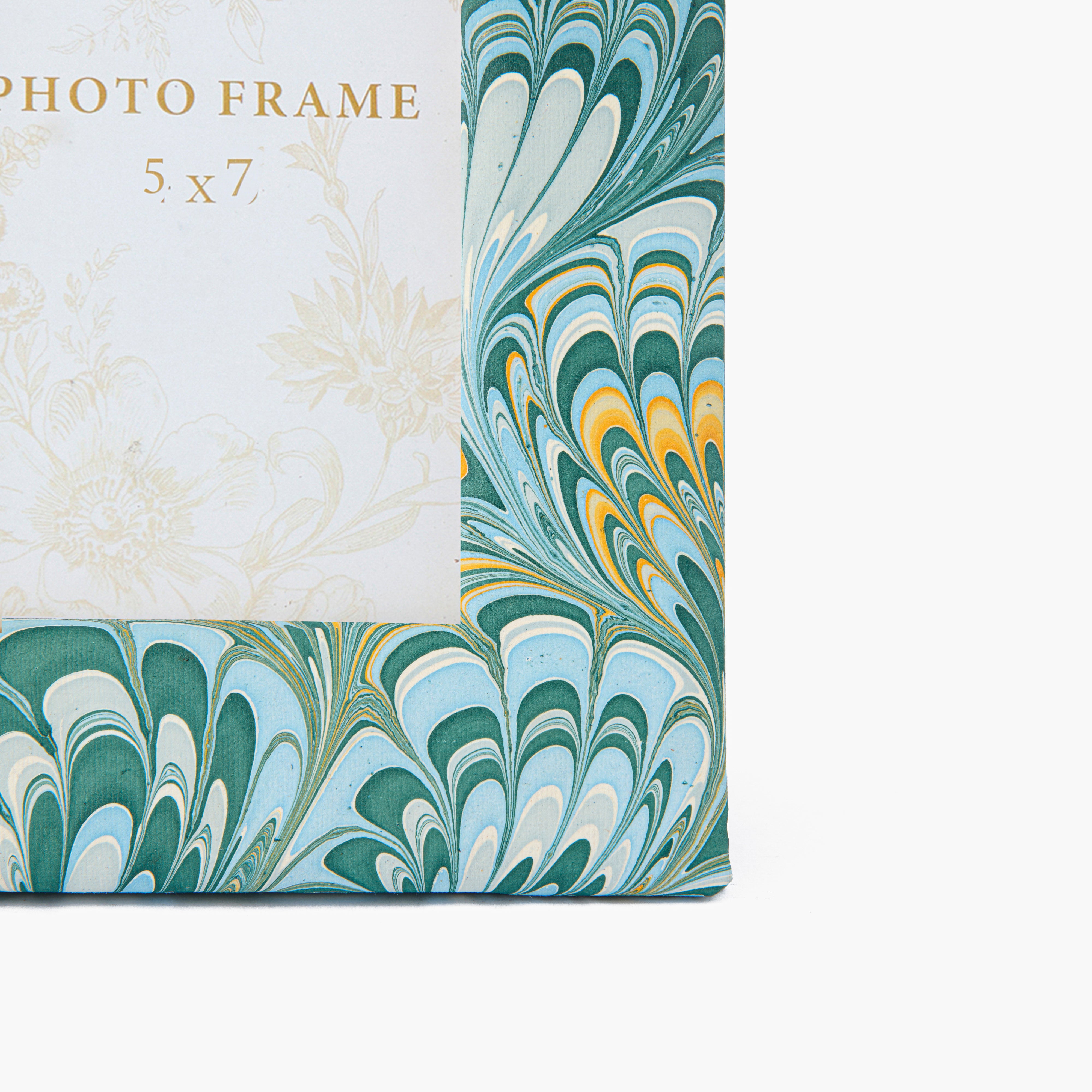 Teal Marble Photo Frame - 5" x 7"