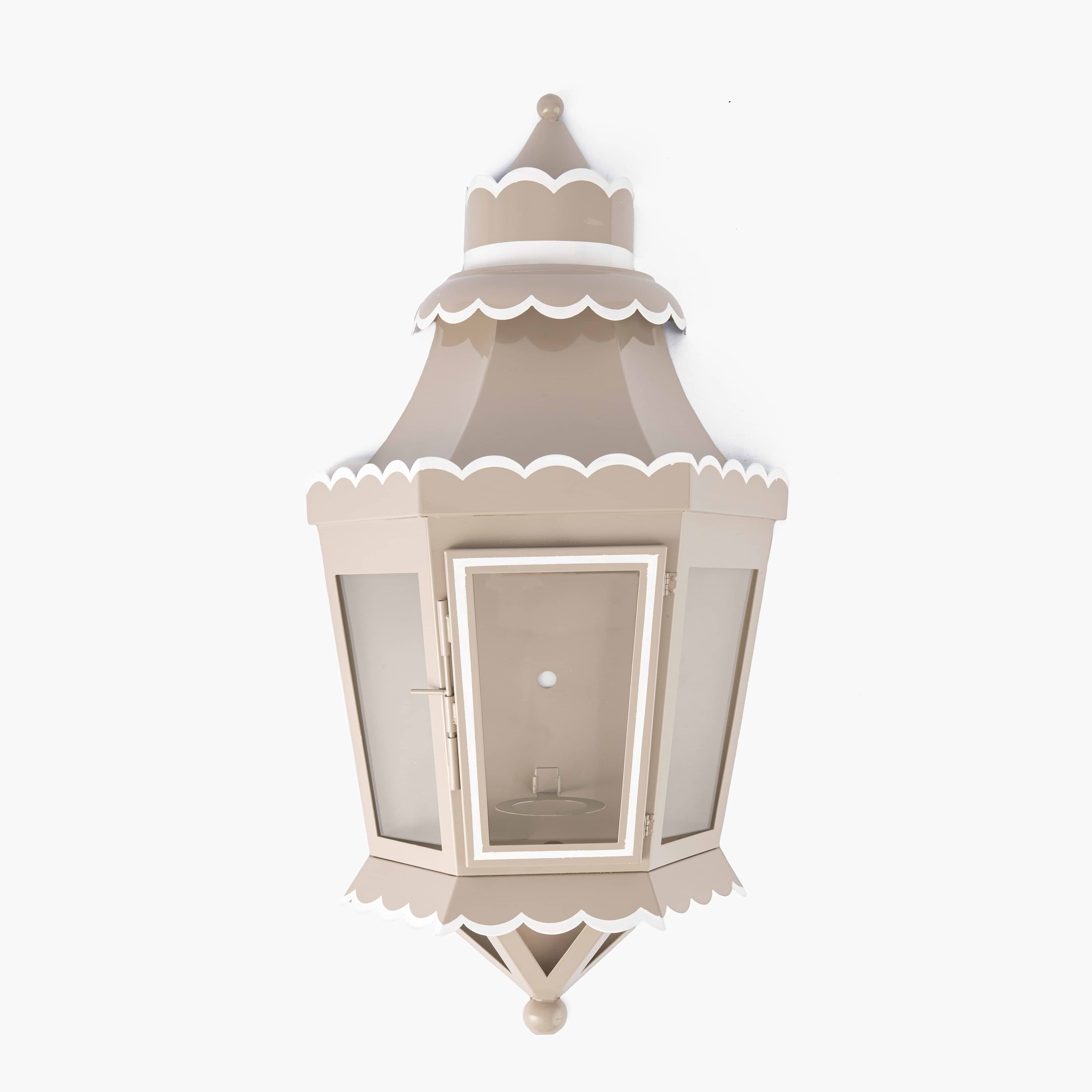 Putty Tole Lantern Rechargeable Wall Light