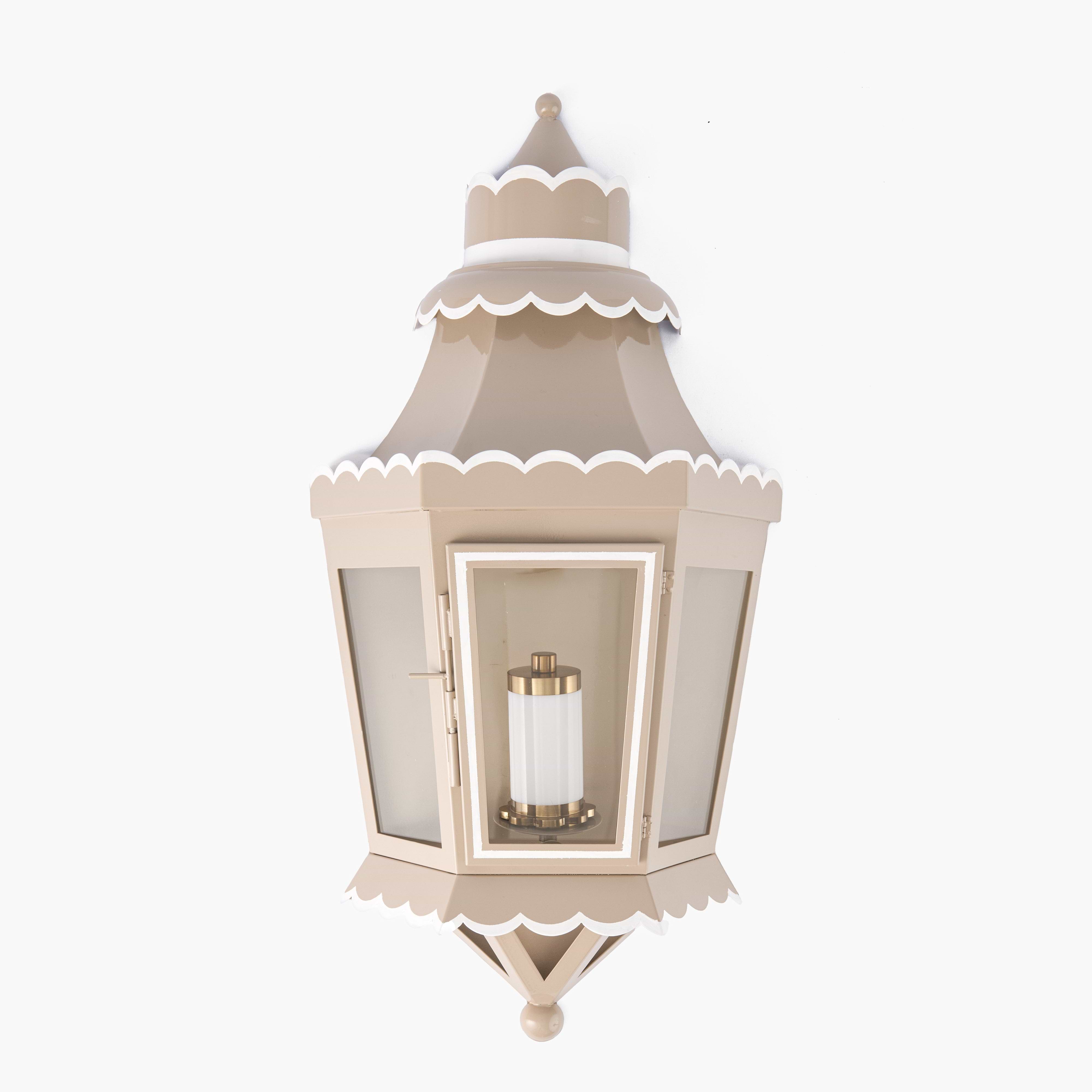 Putty Tole Lantern Rechargeable Wall Light