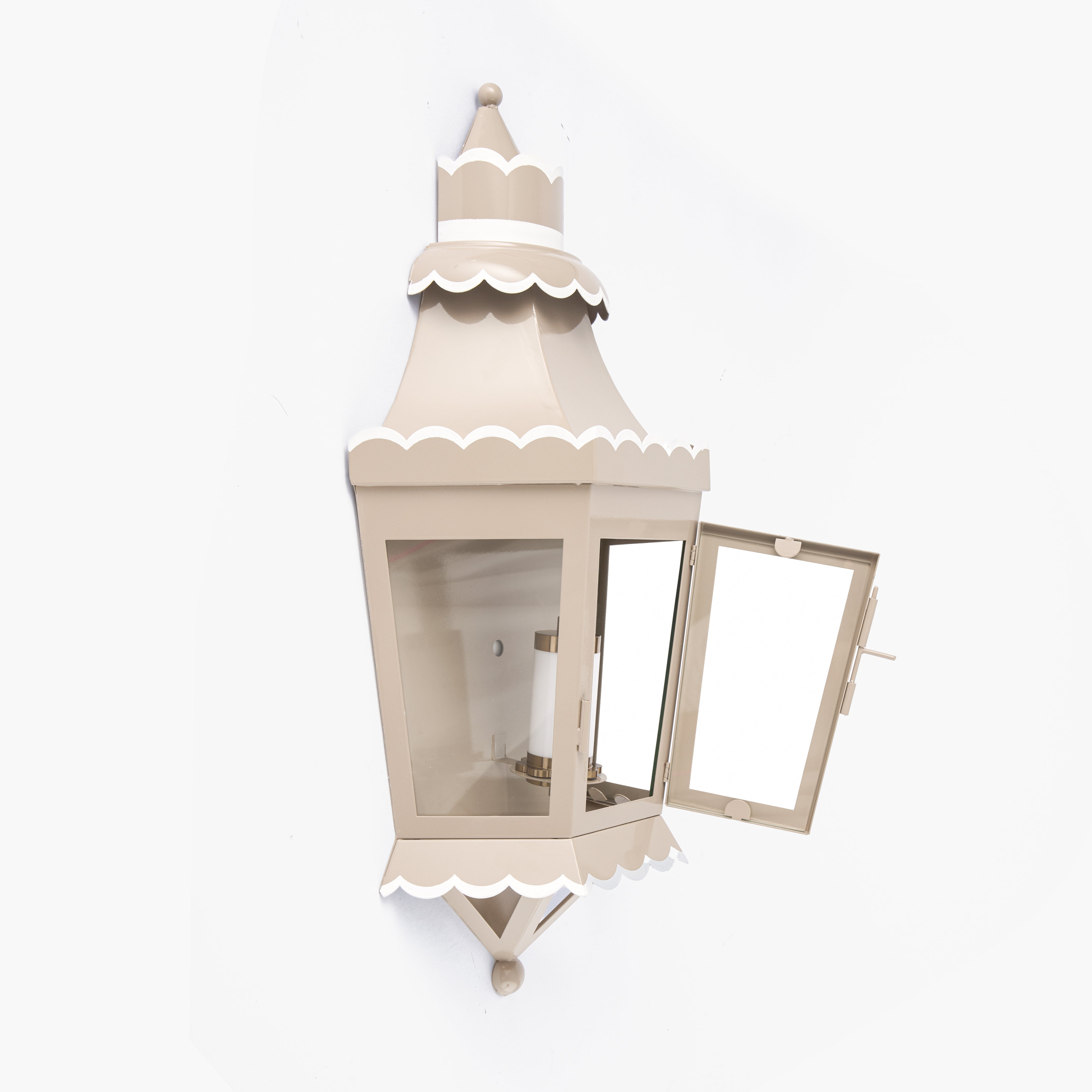 Putty Tole Lantern Rechargeable Wall Light