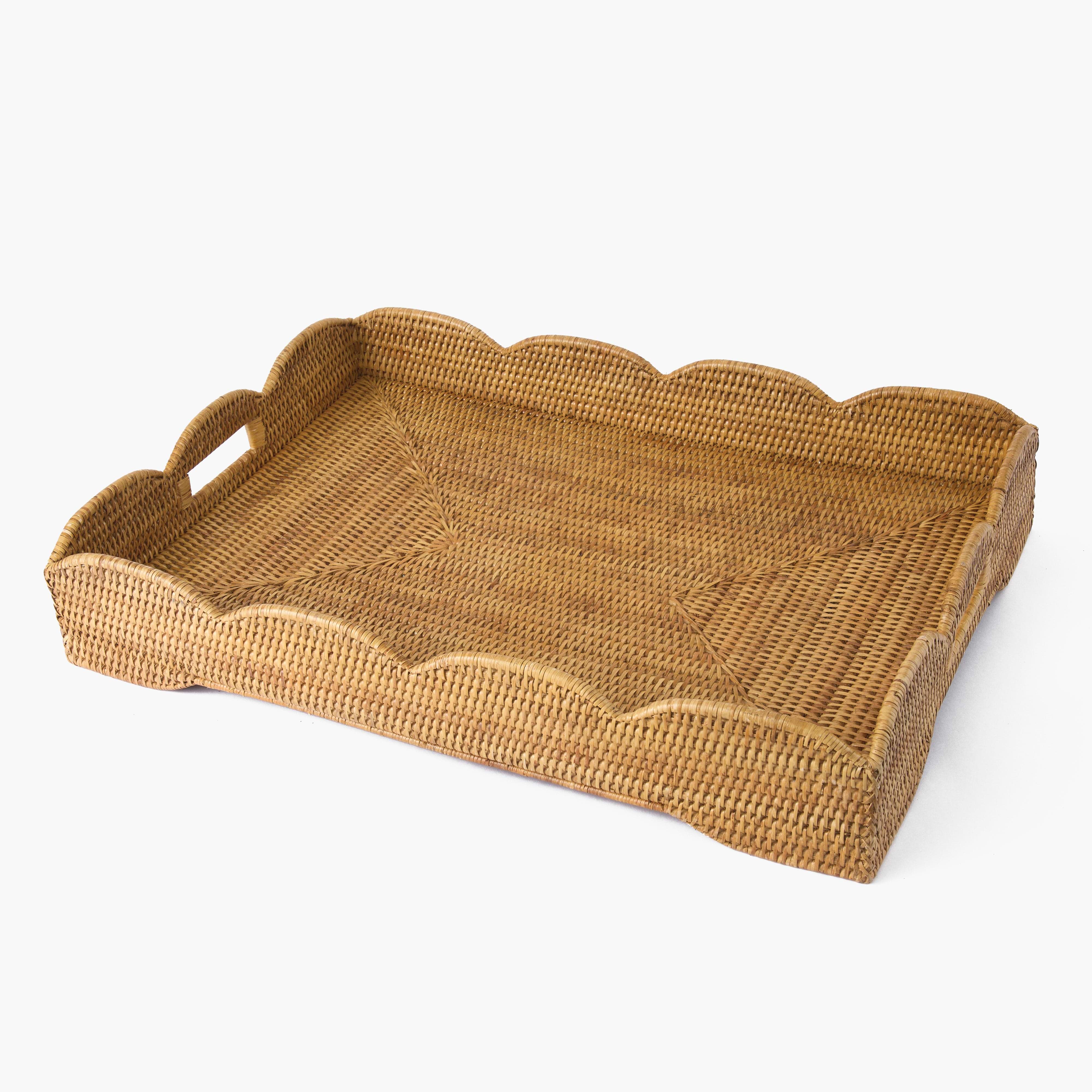 Natural Rattan Butlers Tray