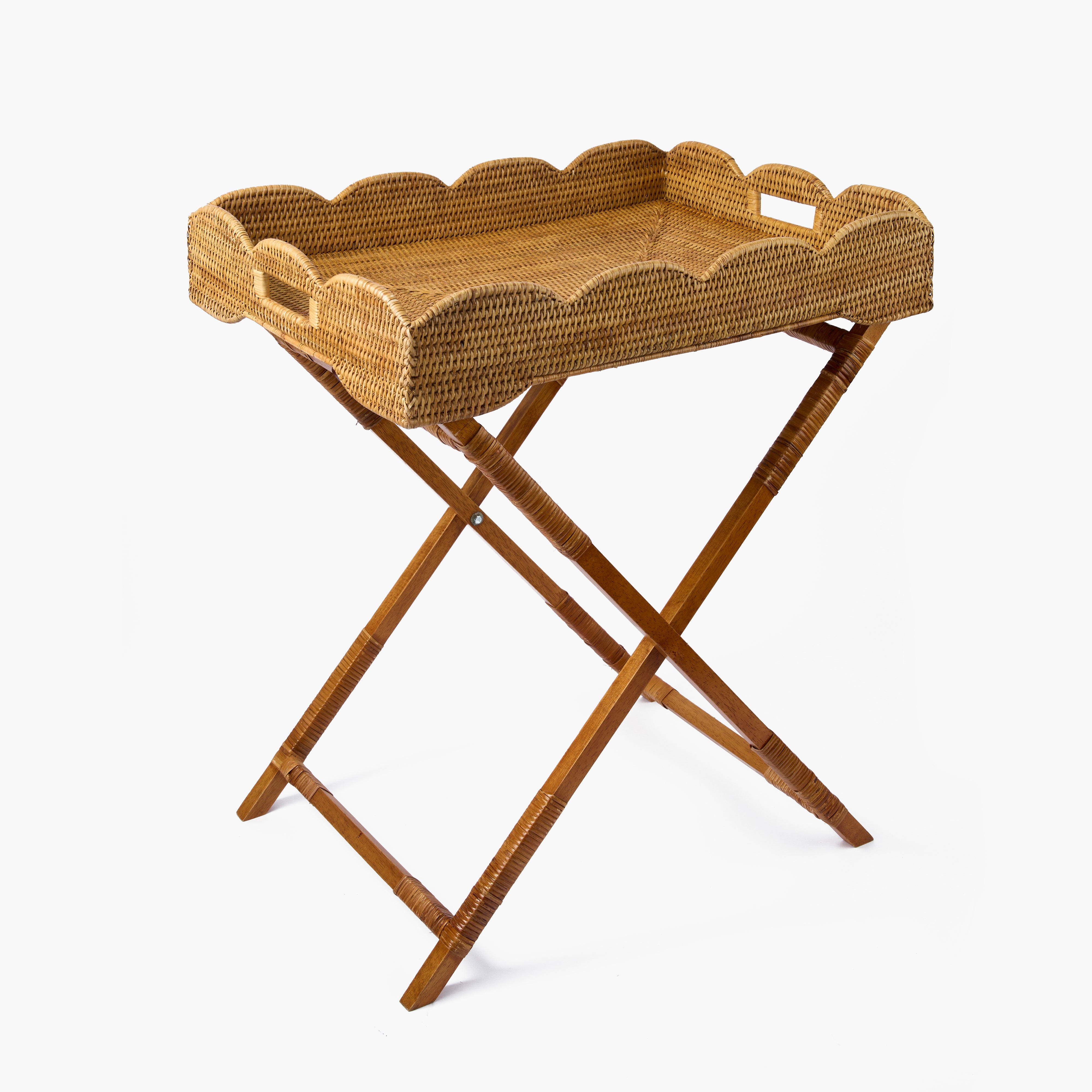 Natural Rattan Butlers Tray