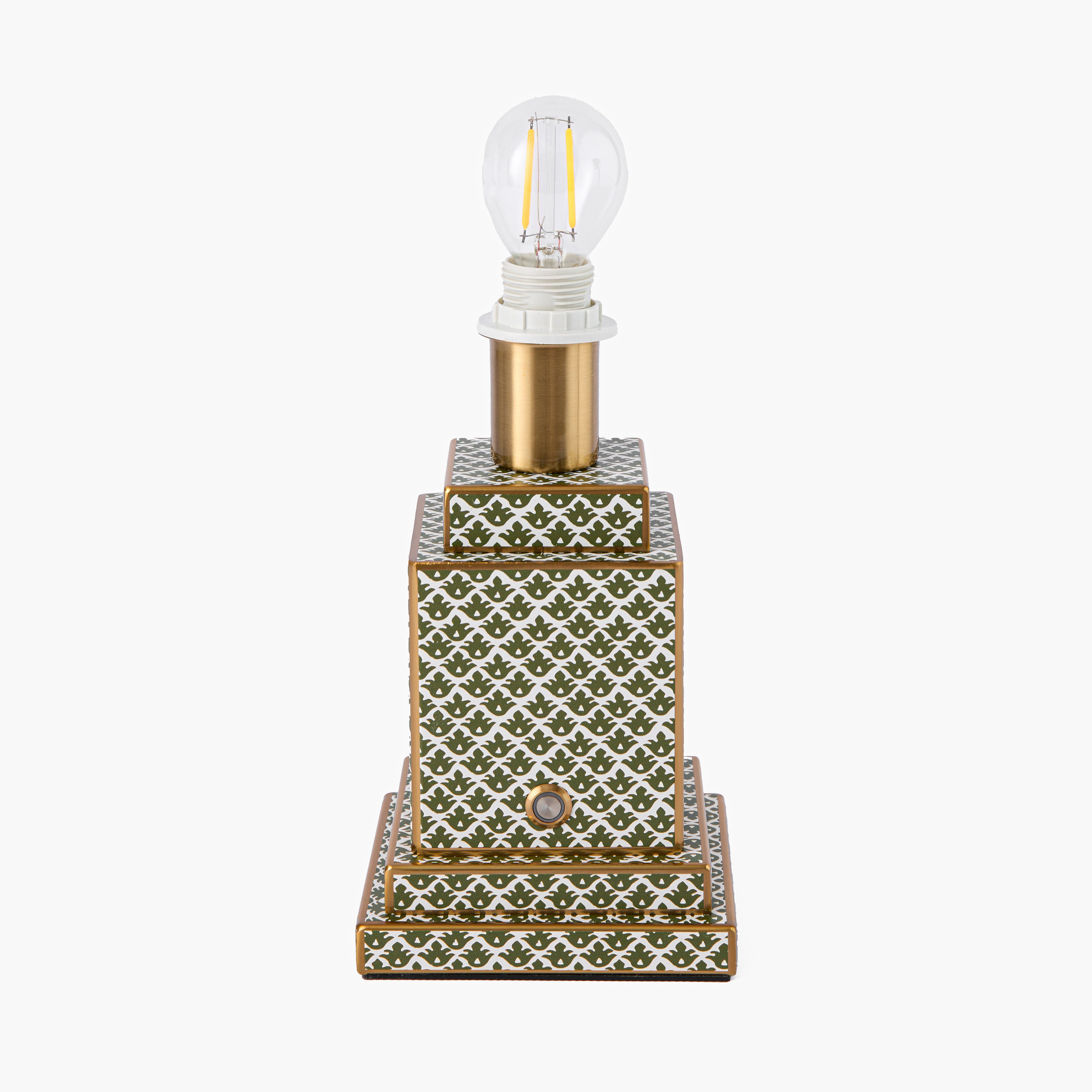 Olive Lotus Square Rechargeable Lamp