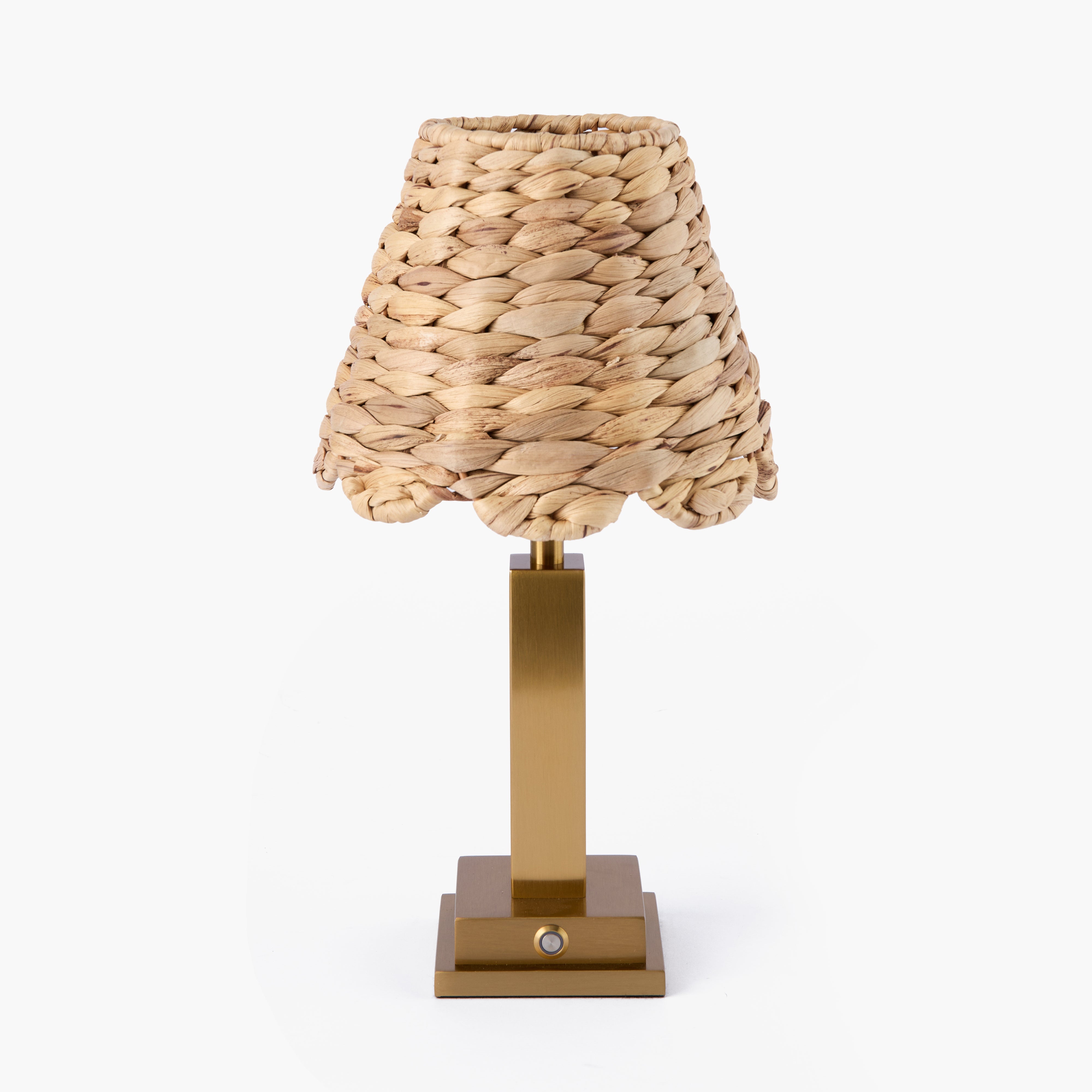 Ada Rechargeable Lamp with Natural Seagrass Shade (18cm)