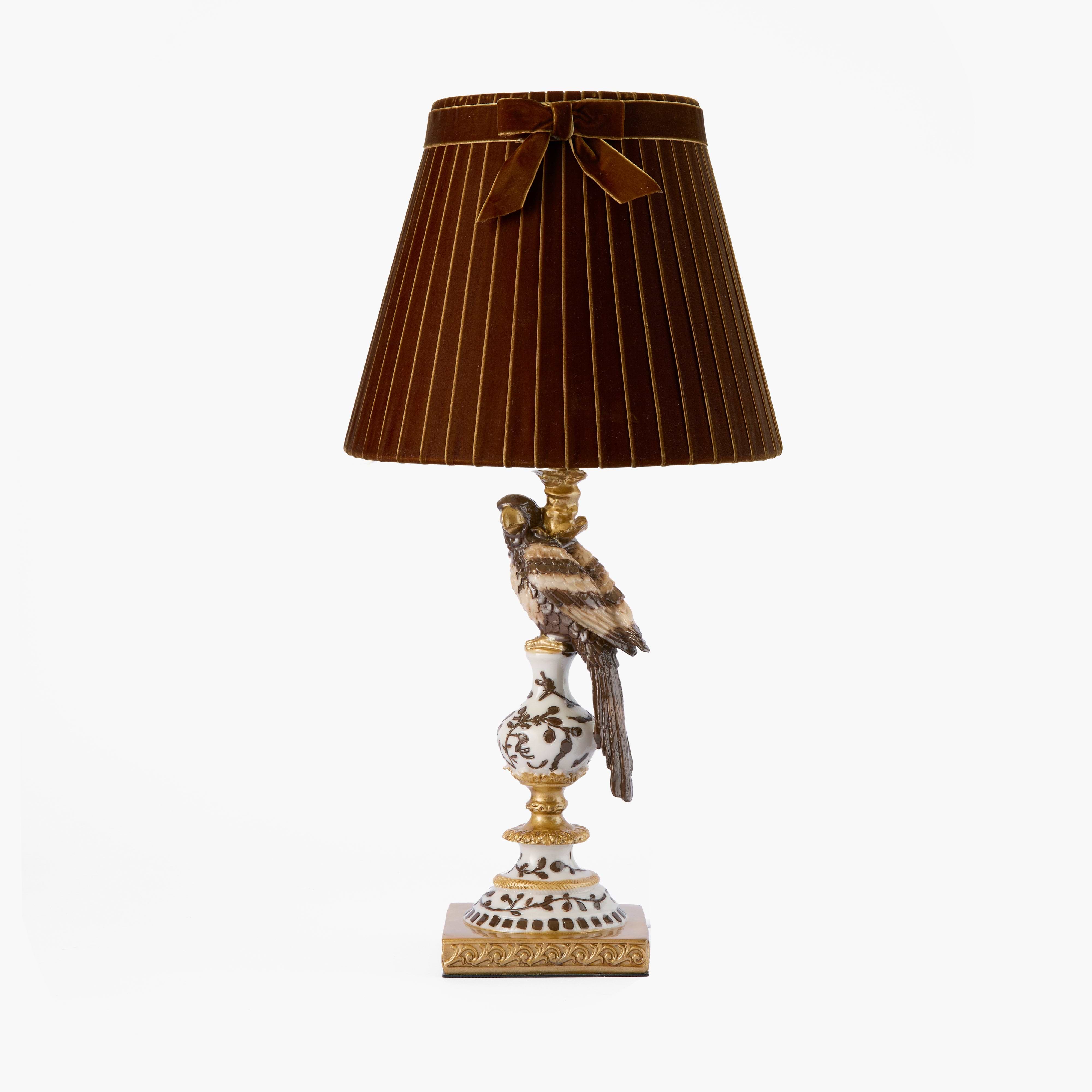 Chocolate Parrot Lamp