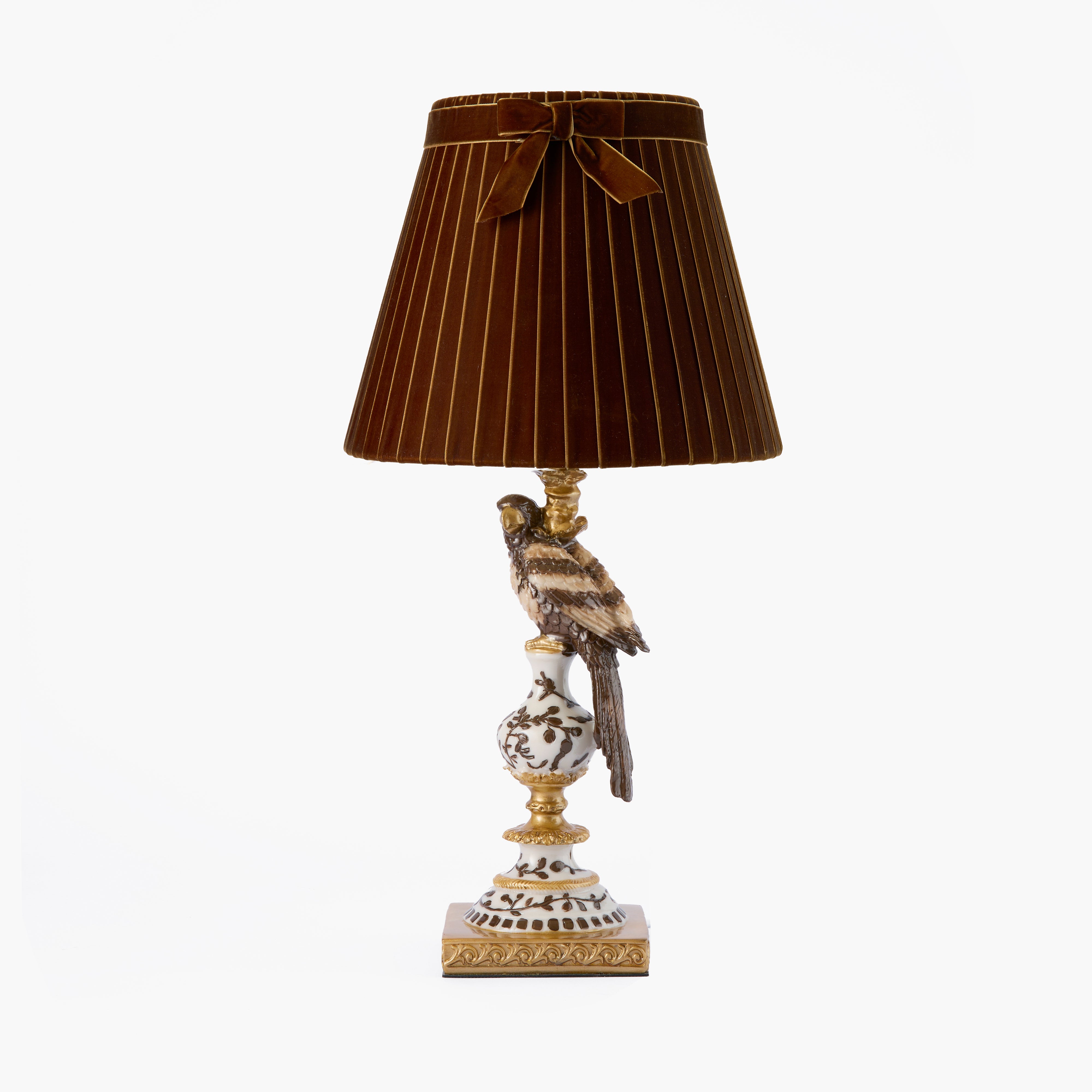 Chocolate Parrot Lamp