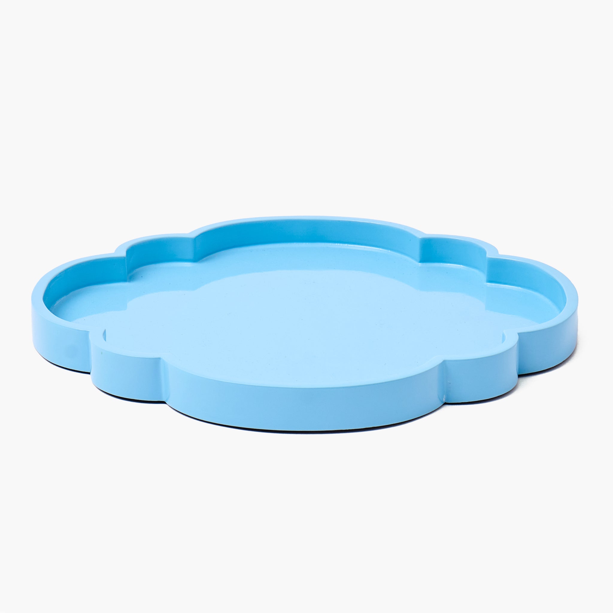 Small Blue Lacquer Cloud Tray