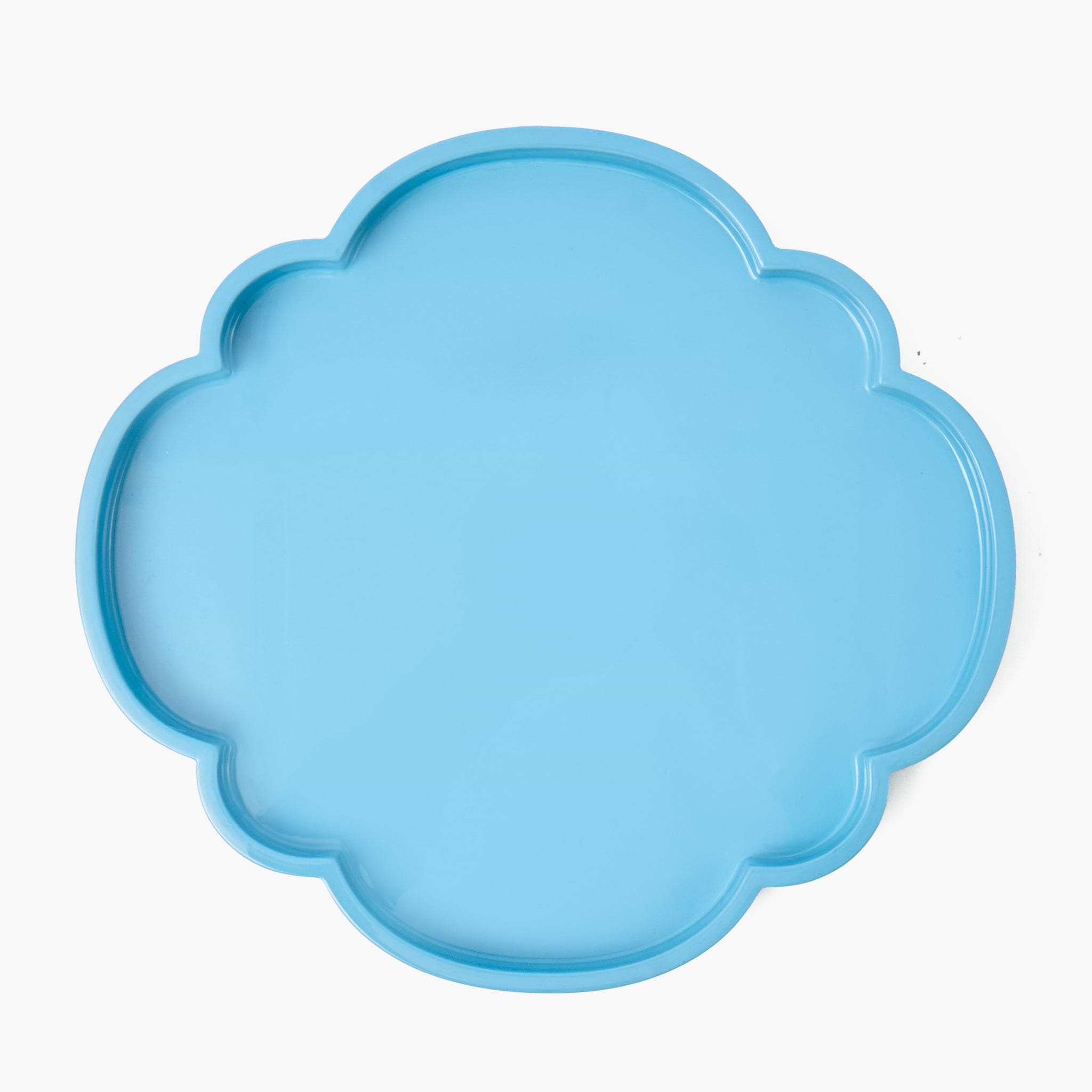 Small Blue Lacquer Cloud Tray