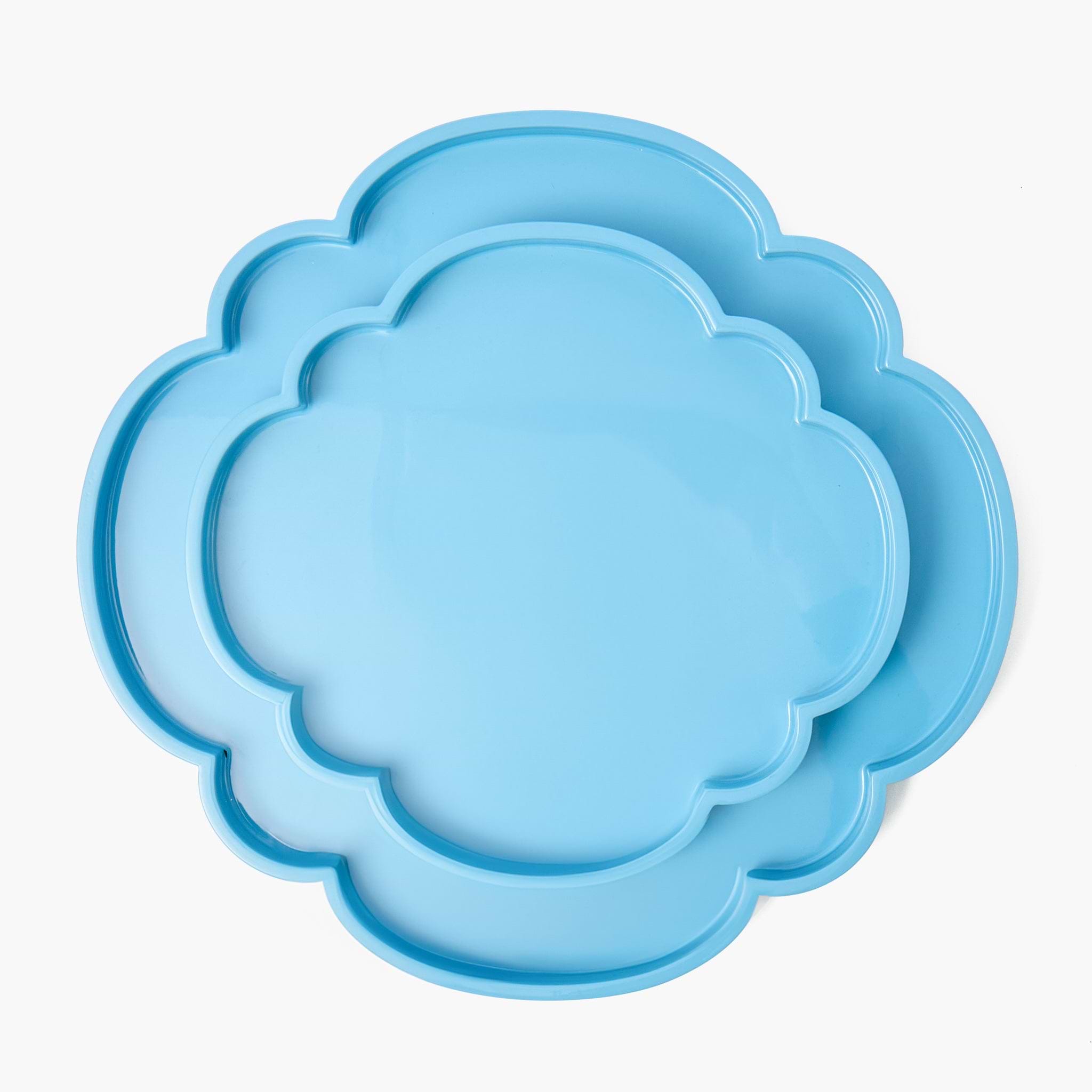 Blue Lacquer Cloud Tray