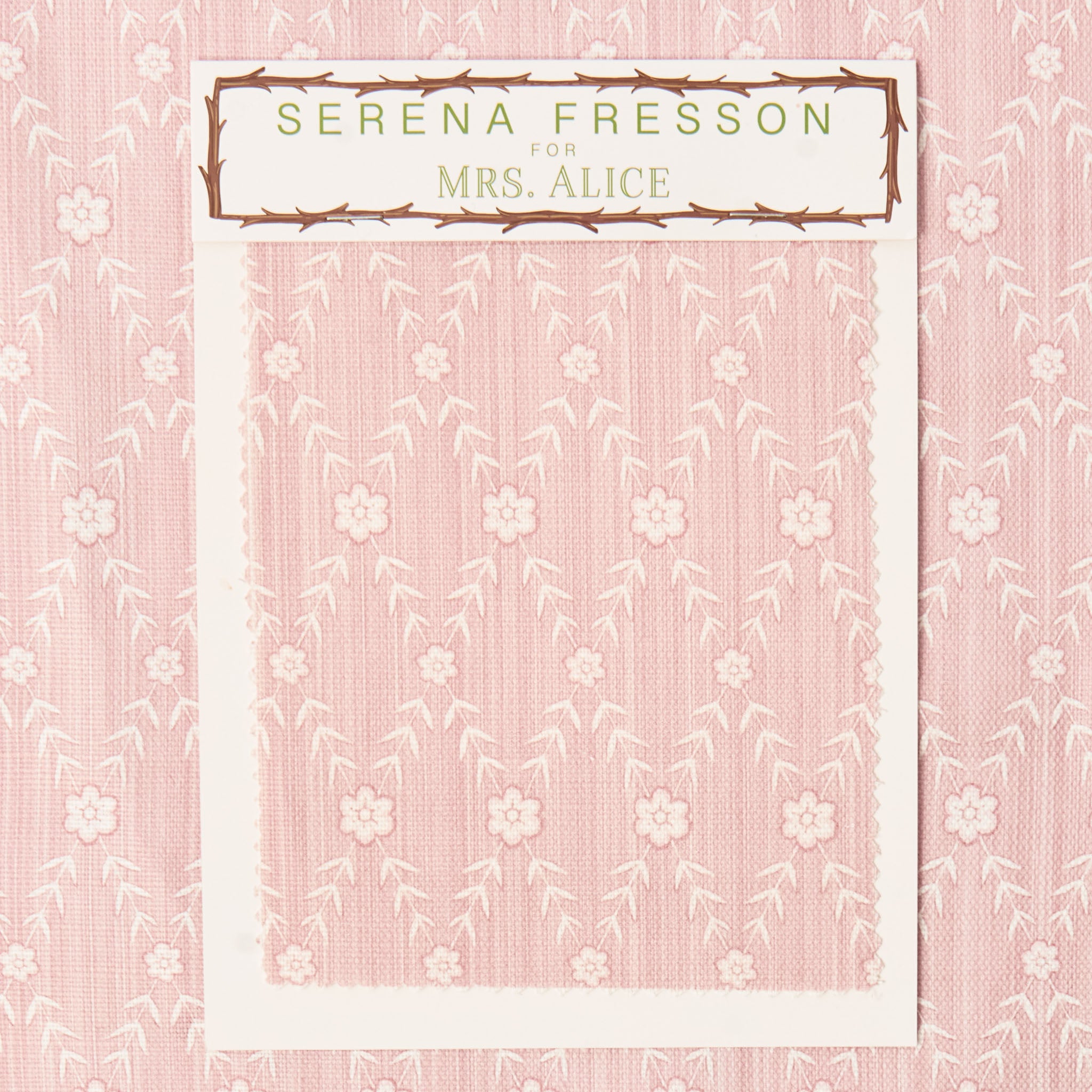 Pink Theodora Trellis Fabric