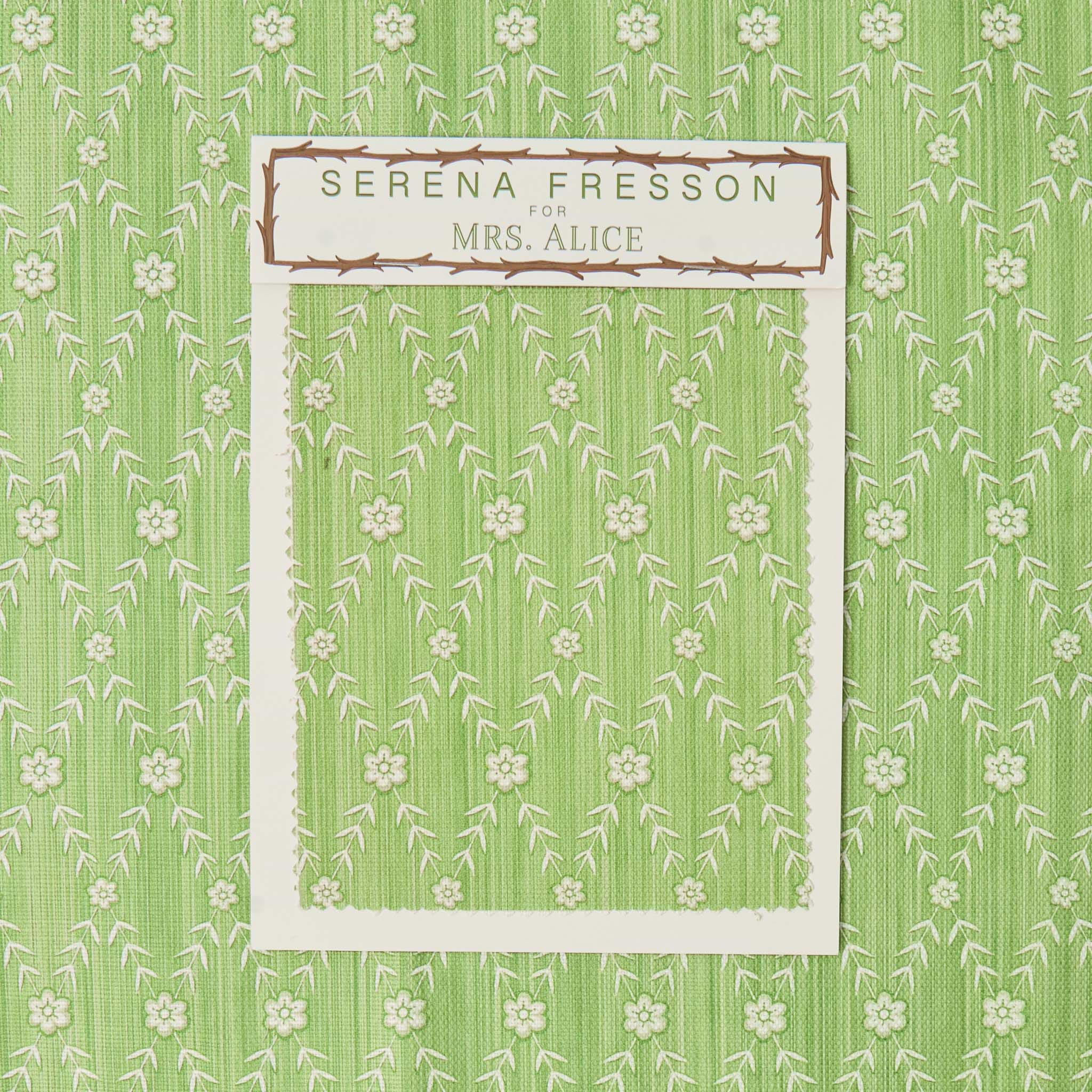 Green Theodora Trellis Fabric