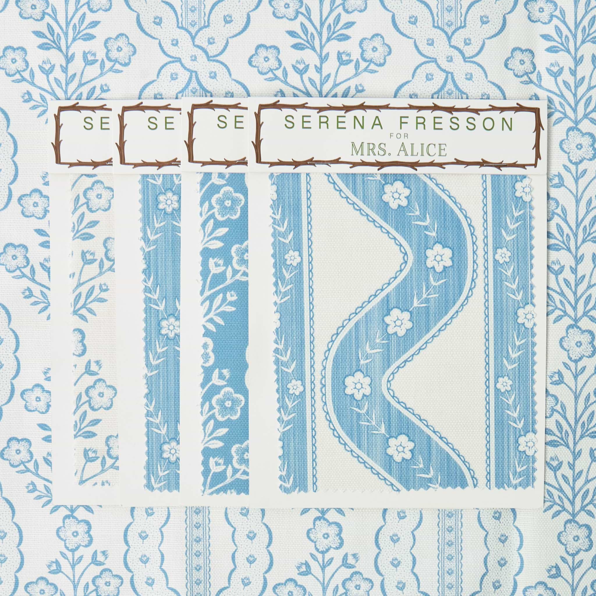 Blue Theodora Fabric