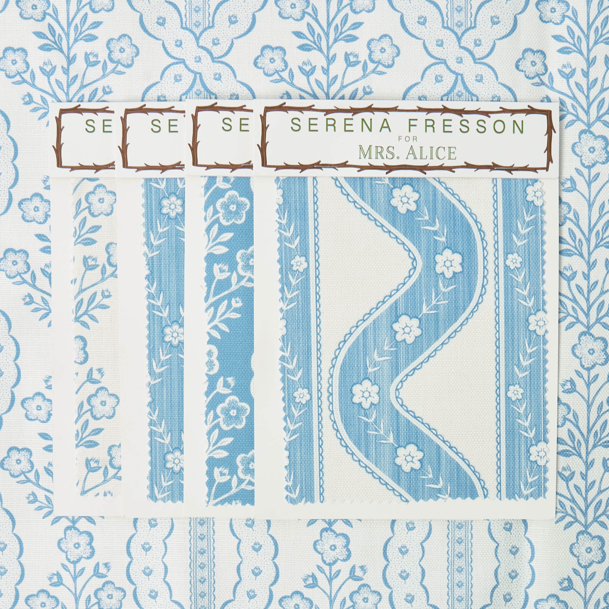 Blue Theodora Fabric