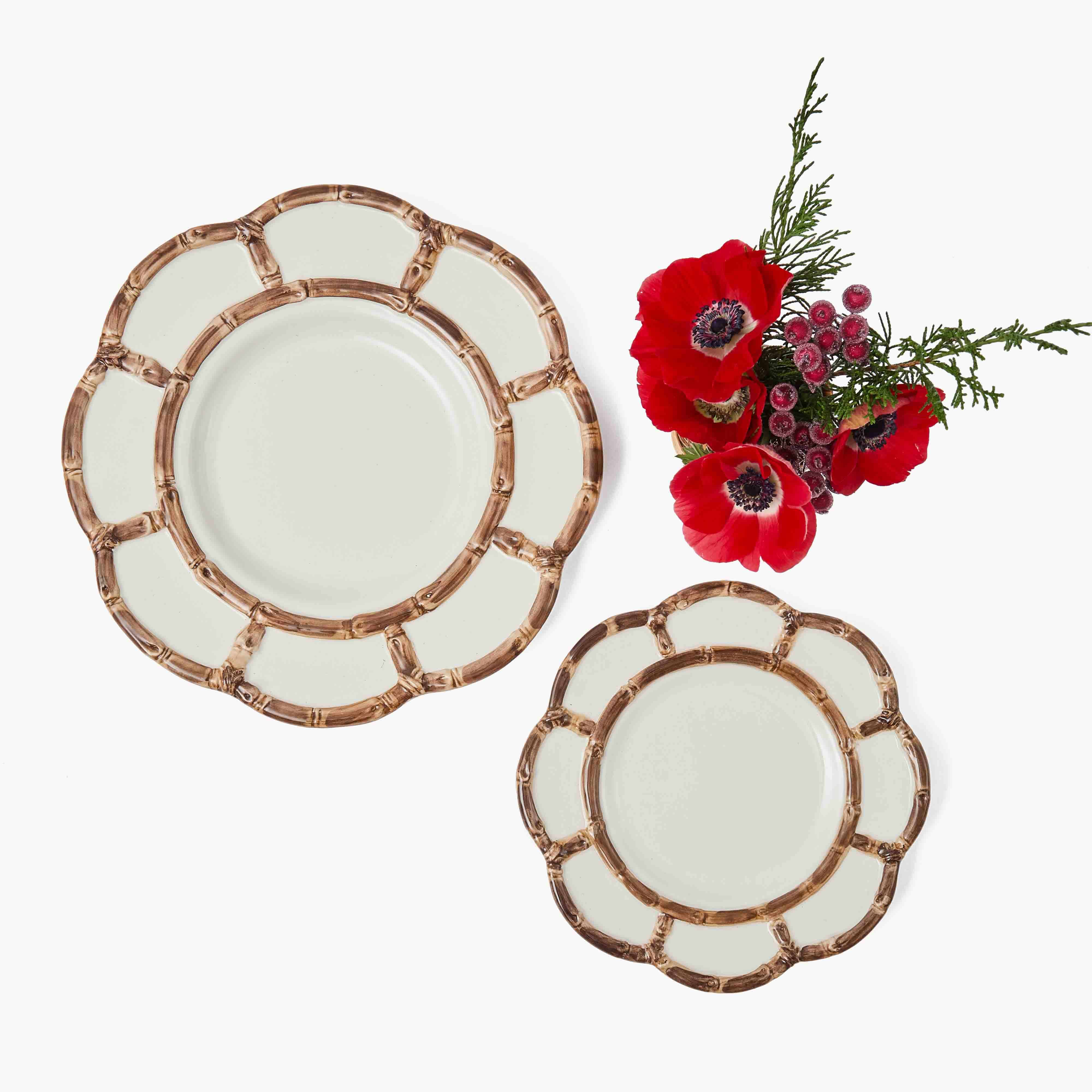 Petal Burnt Bamboo Starter Plate