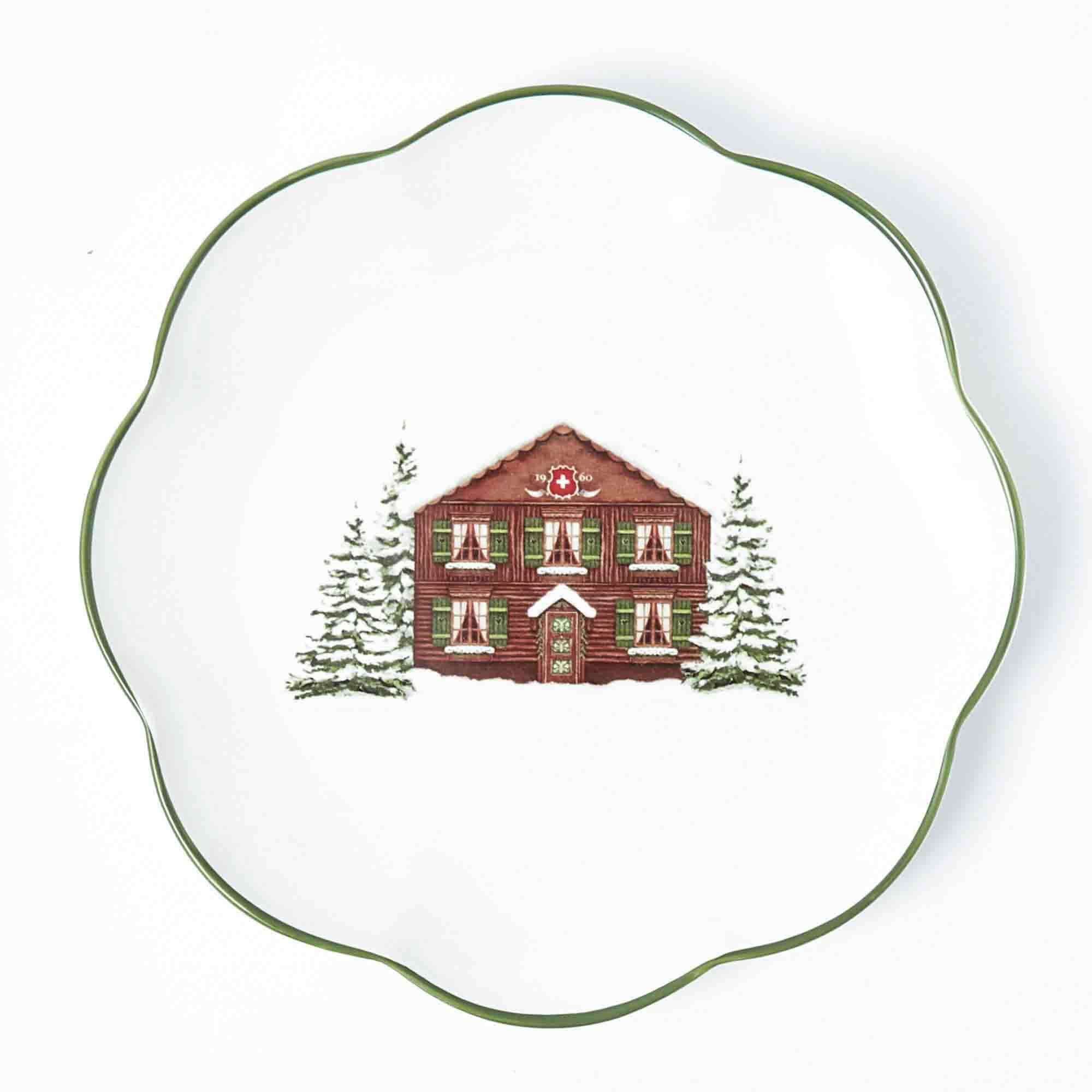 Alpine Plate Alpine Chalet Dinner Plate