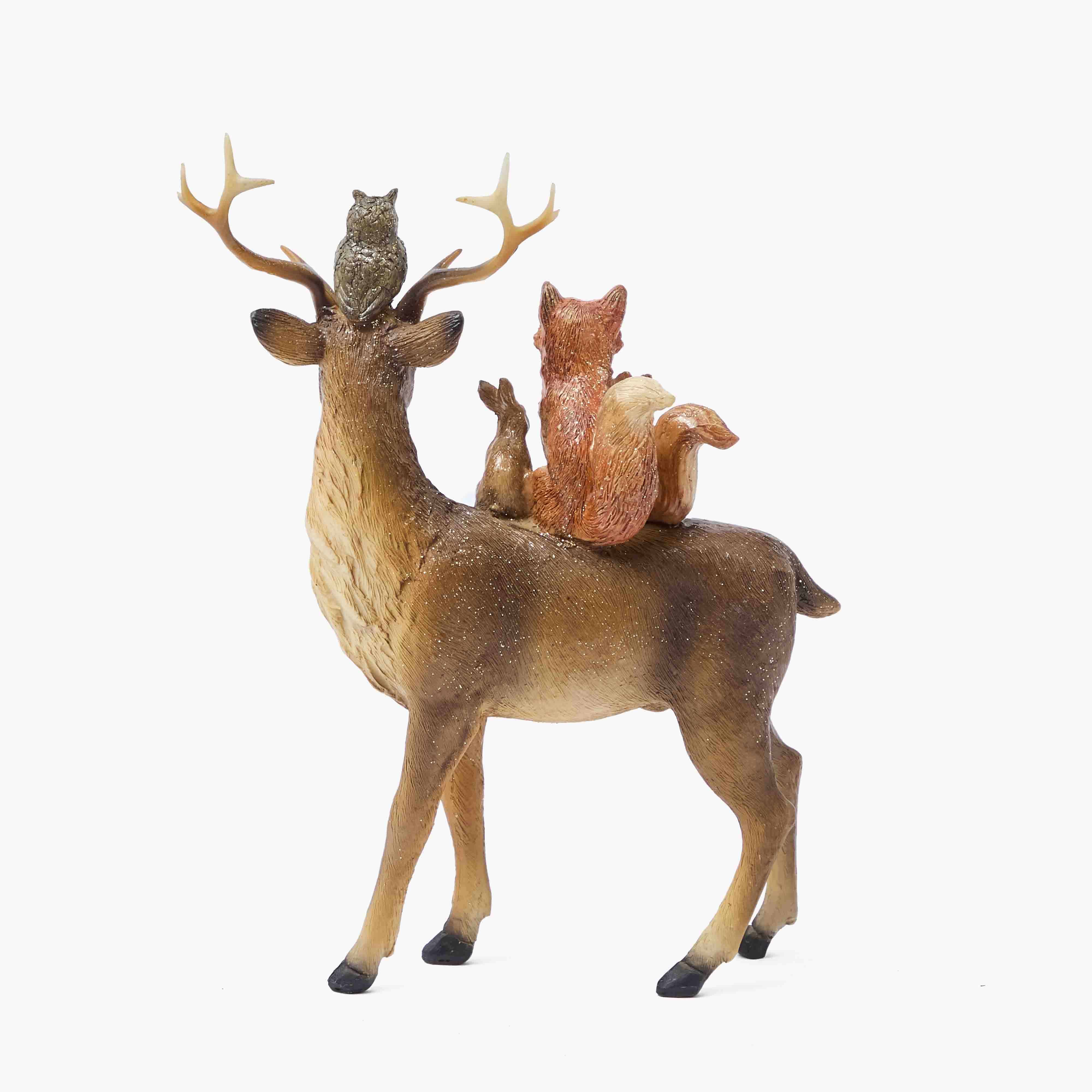 Alpine Deer with Family