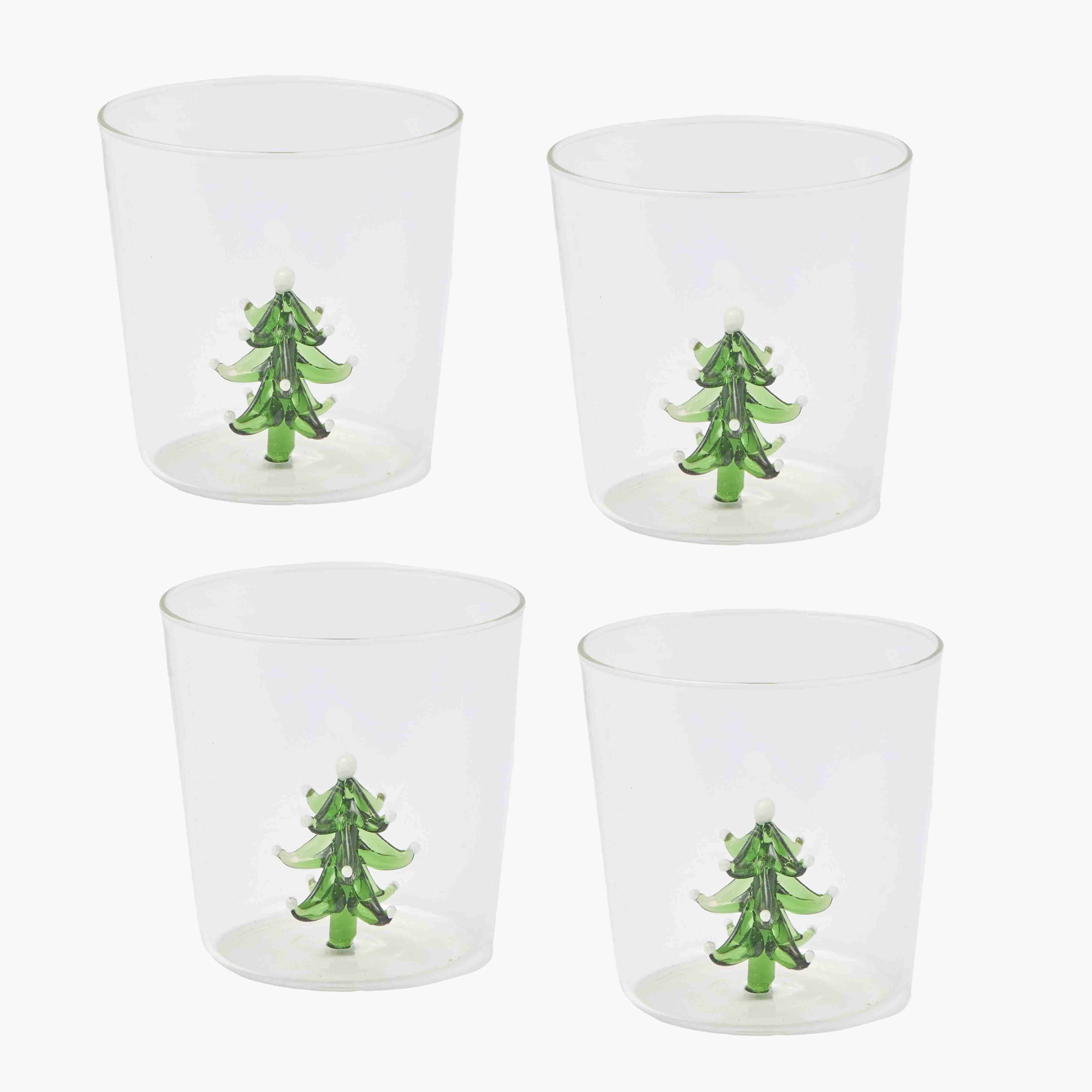 Christmas Tree Jug and Glasses (Set of 4)