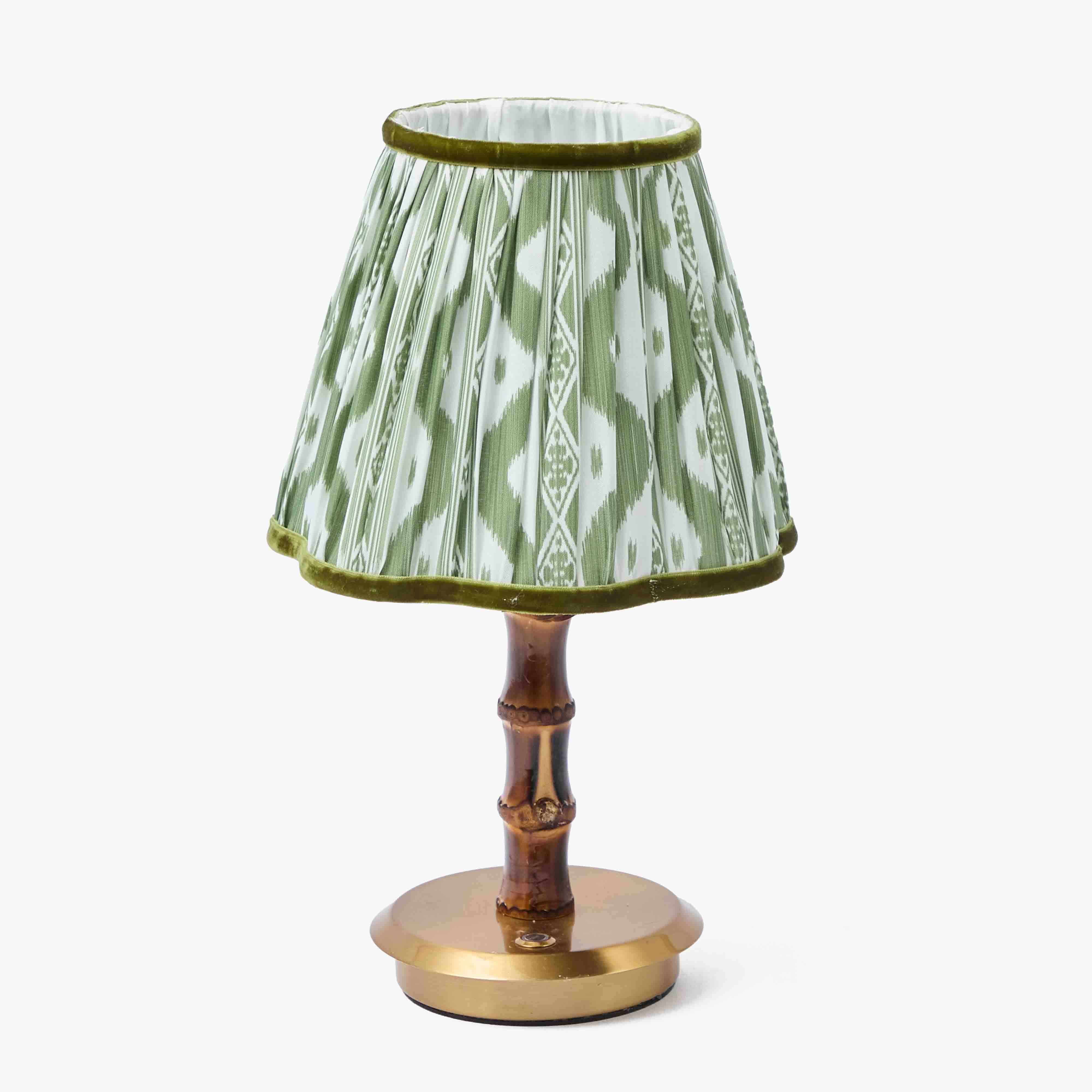 Olive Ikat Lampshade (18cm)