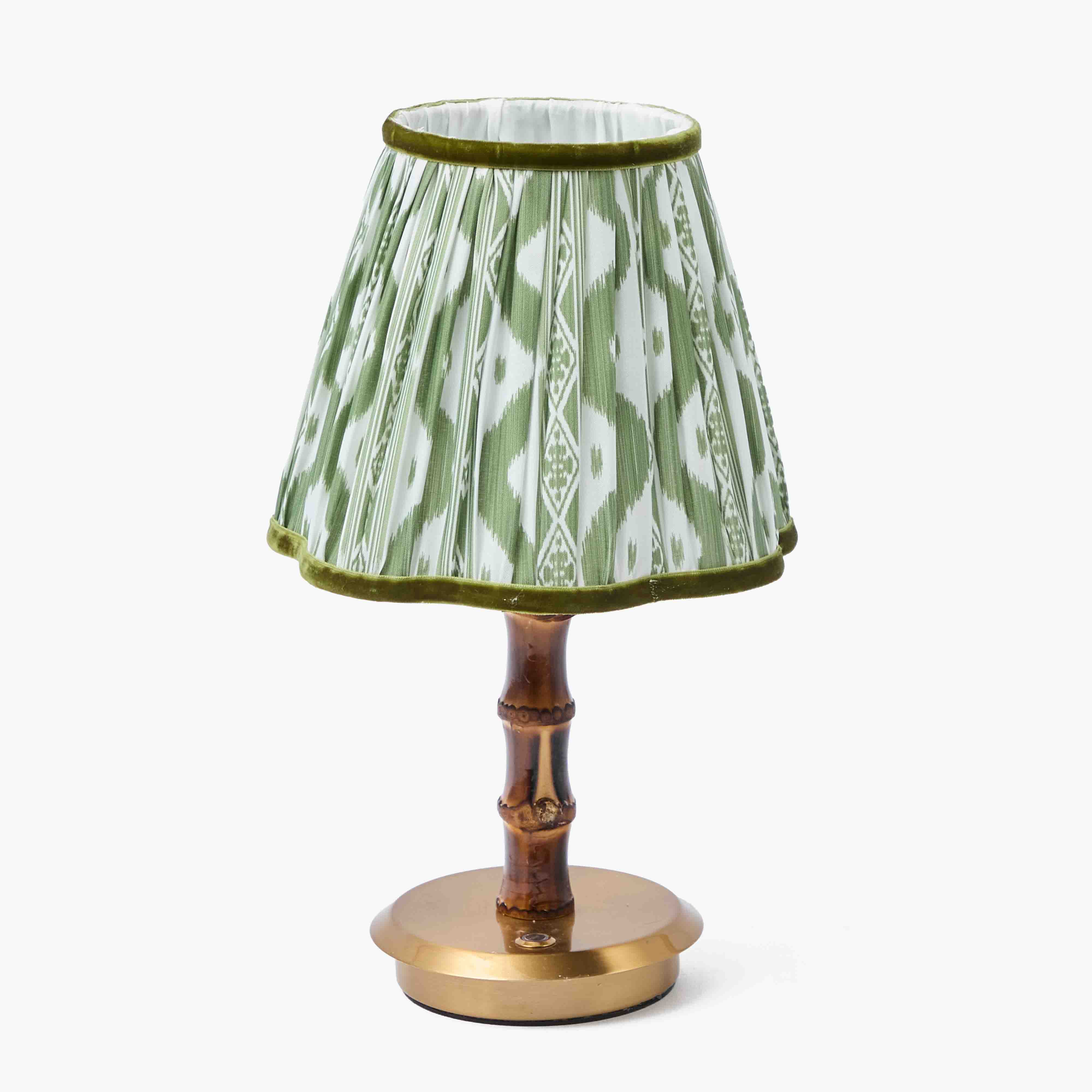 Olive Ikat Lampshade (18cm)