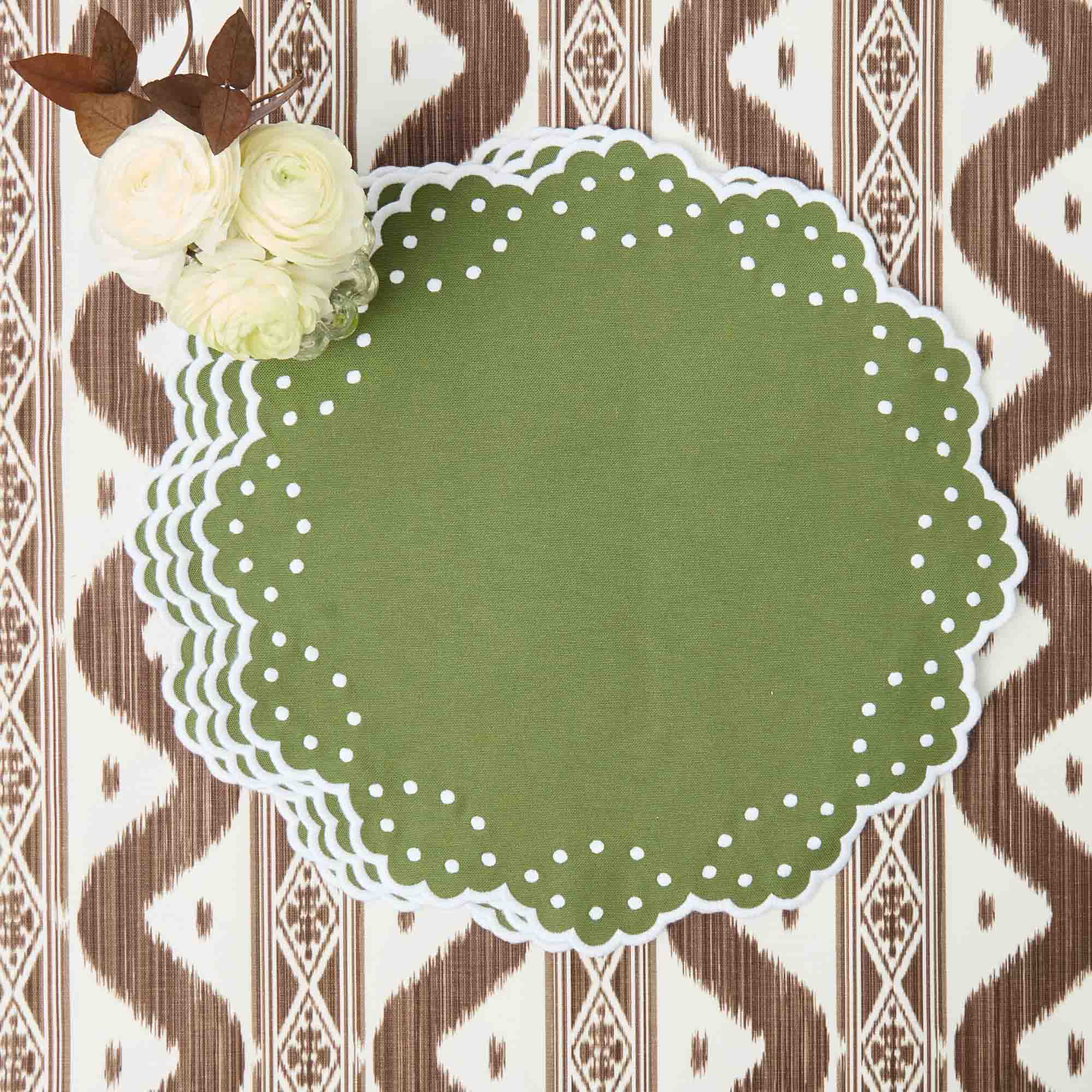 Green Esmerelda Placemats (Set of 4)
