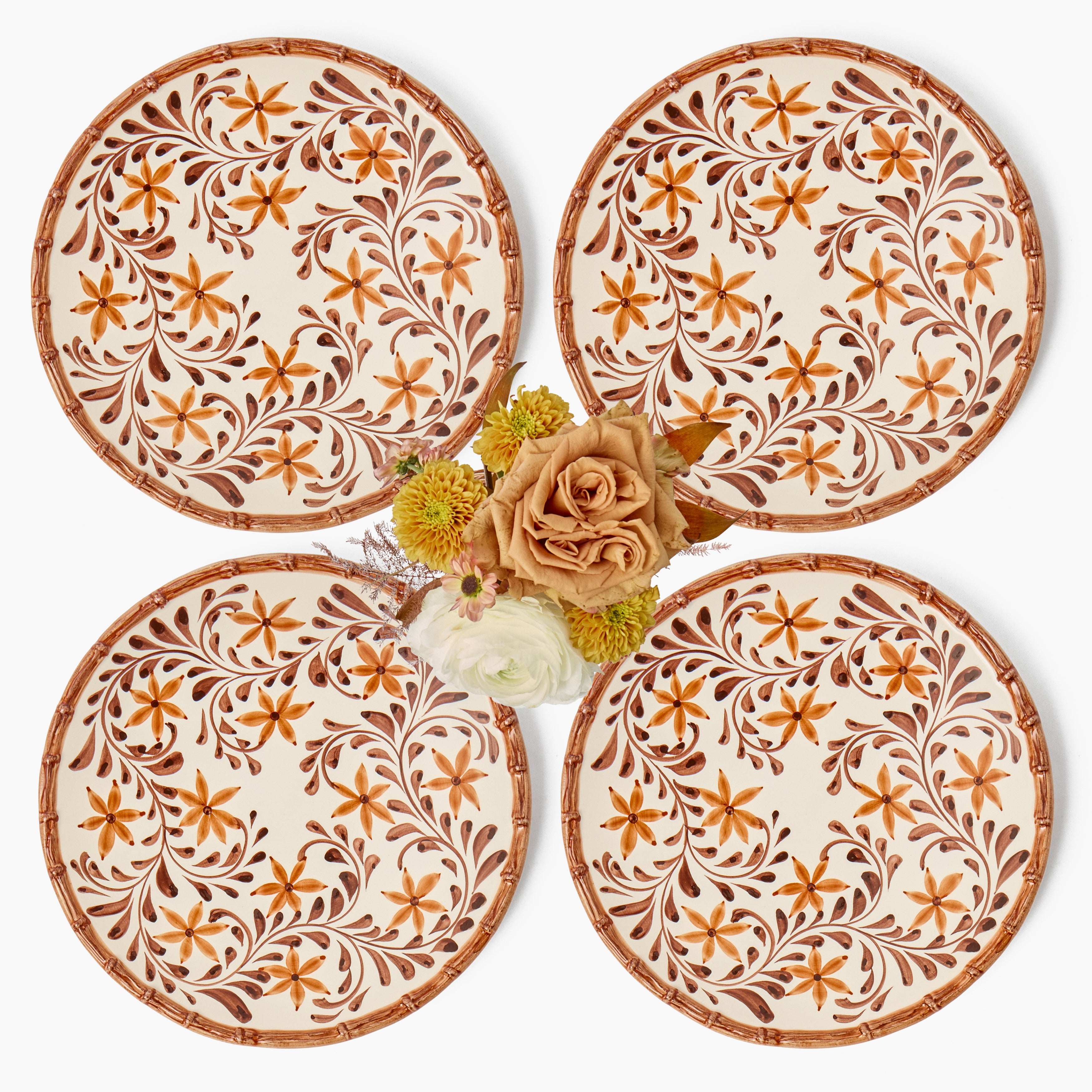 Theodora Bamboo Dinner Plates (Set of 4)