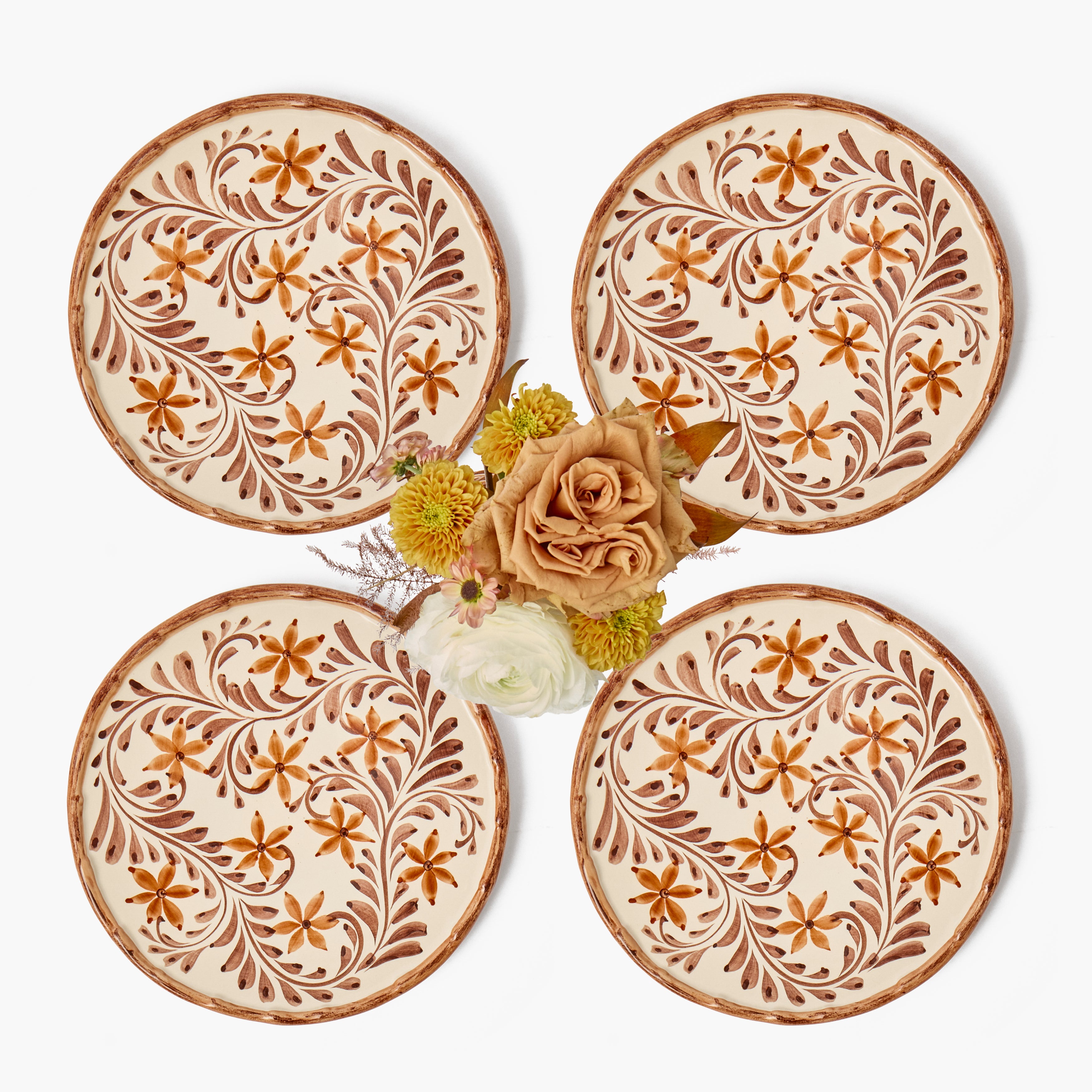 Theodora Bamboo Starter Plates (Set of 4)